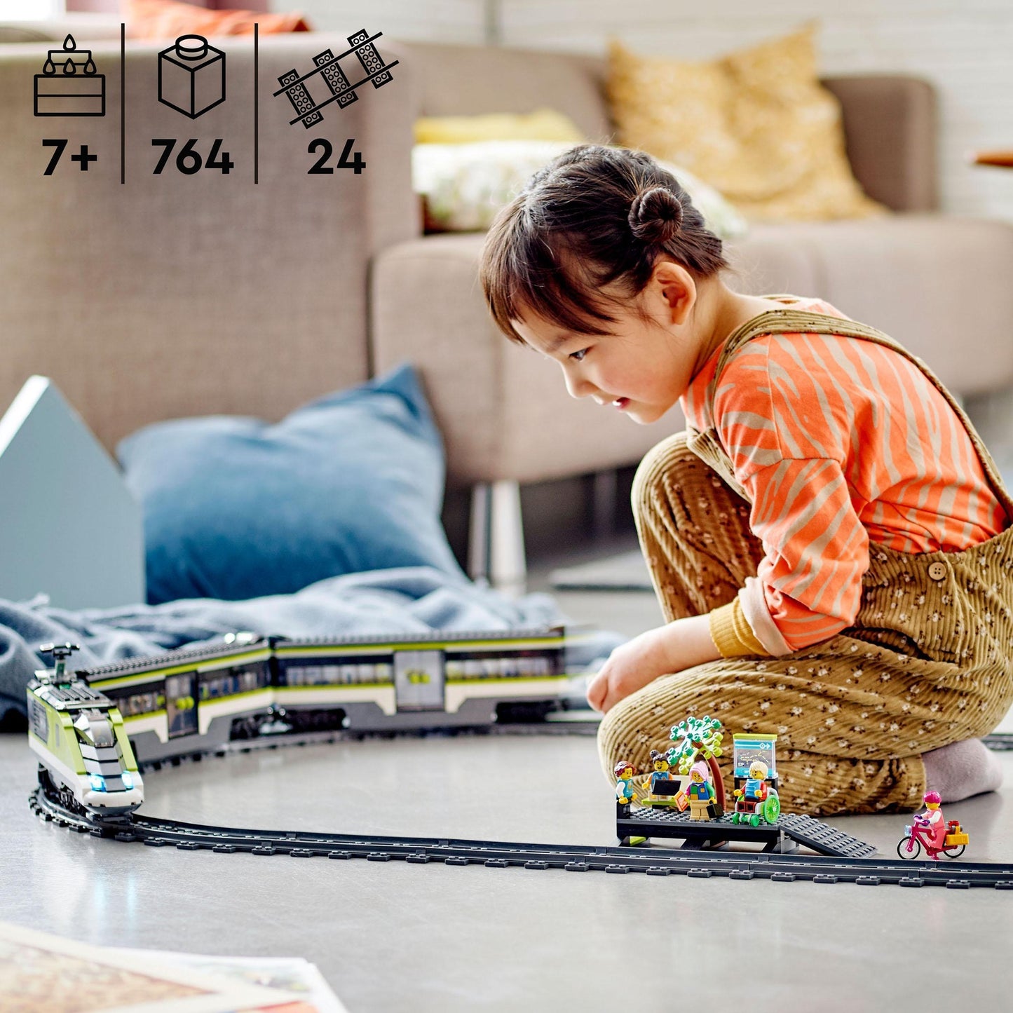 LEGO city - passagierssneltrein constructiespeelgoed (60337)