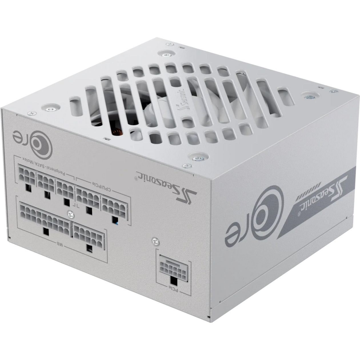 Seasonic core gx-650-v2-white modulaire 650 watt voeding (wit, 1x 12v-2x6, 2x pcie)
