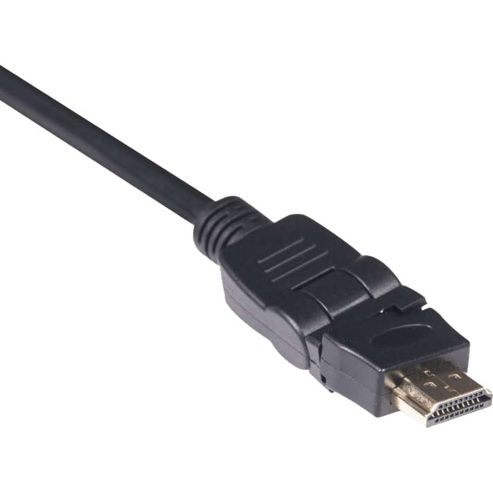 Club 3D hdmi 2.0 360° rotary kabel (zwart, 2 meter, 4k 60hz)