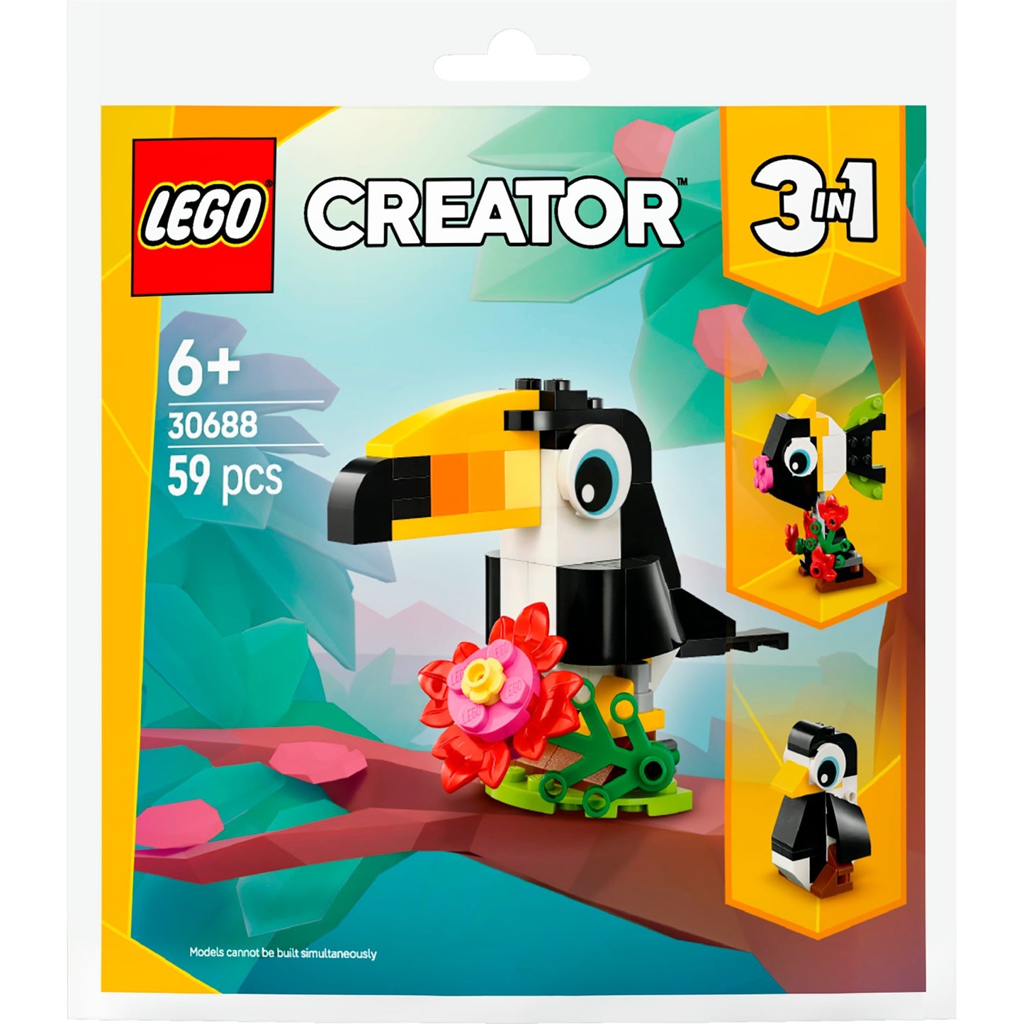 LEGO creator 3-in-1 - tropische toekan constructiespeelgoed (30688)