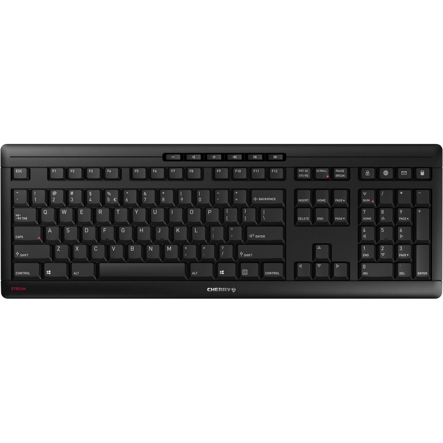 CHERRY stream keyboard wireless (zwart, eu lay-out (qwerty), sx-schaartechnologie, 100%)