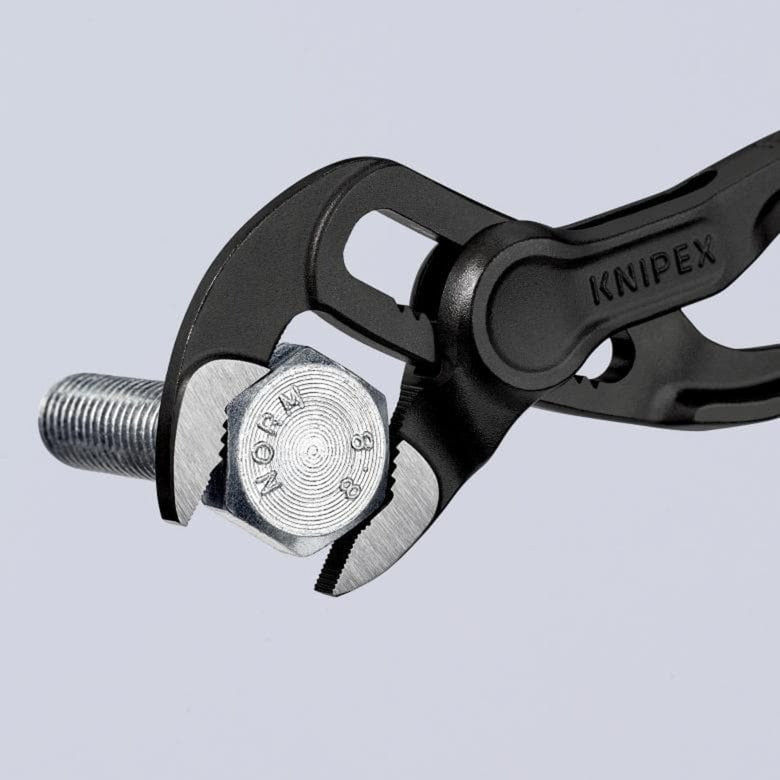 KNIPEX waterpomptang cobra xs 87 00 100 zweedse- waterpomp-tang (zwart, detailverstelling met 11 stelposities)