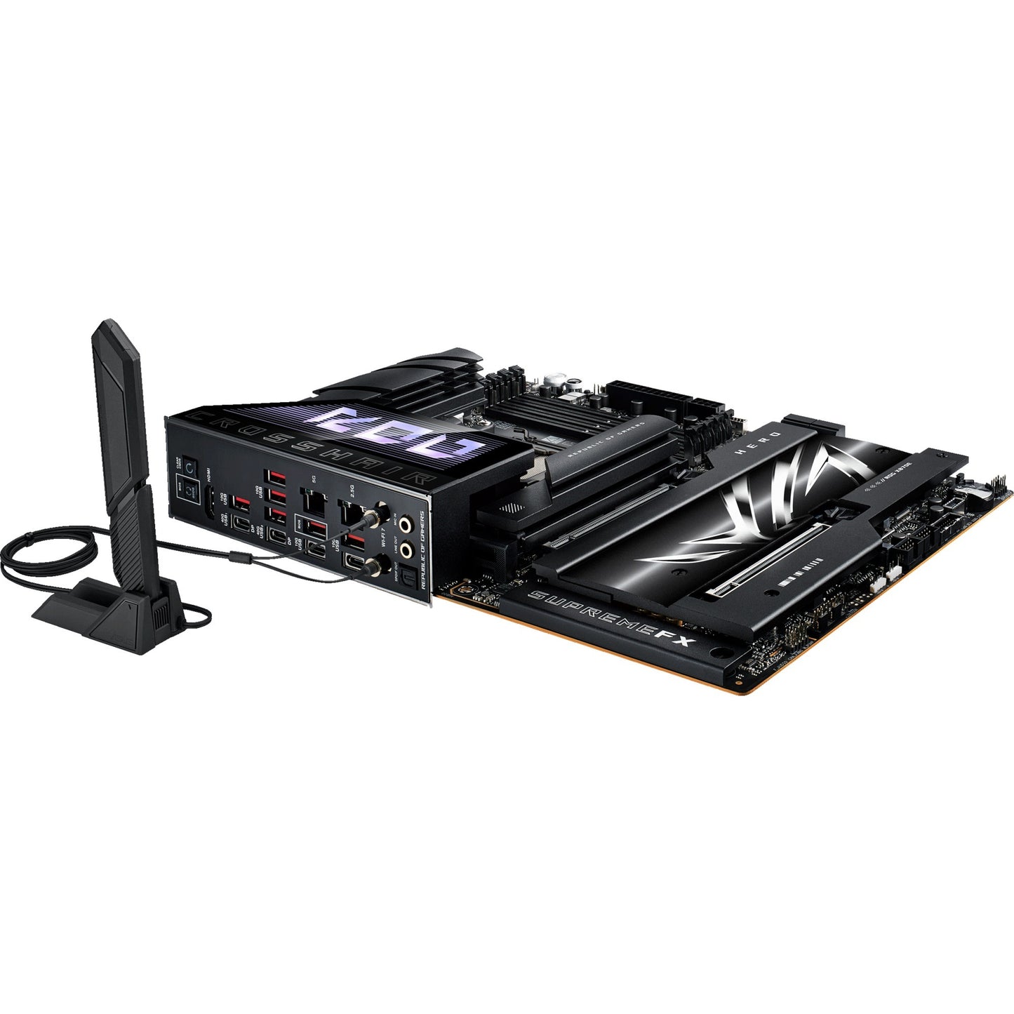 ASUS rog crosshair x870e hero socket am5 moederbord (raid, 5gb-lan, 2,5gb-lan, wi-fi 7, bt, sound, atx)