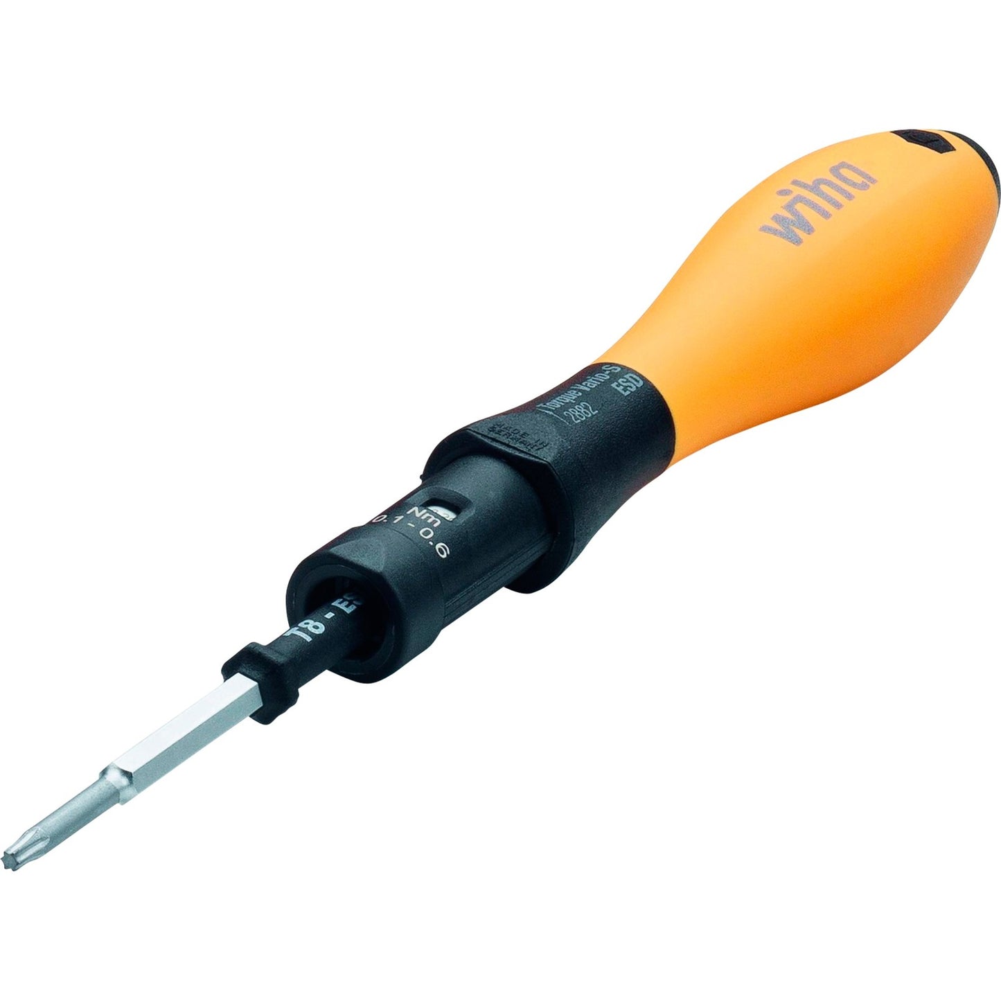 Wiha momentschroevendraaier torquevario-s esd (zwart geel, 0,4 - 1 nm)
