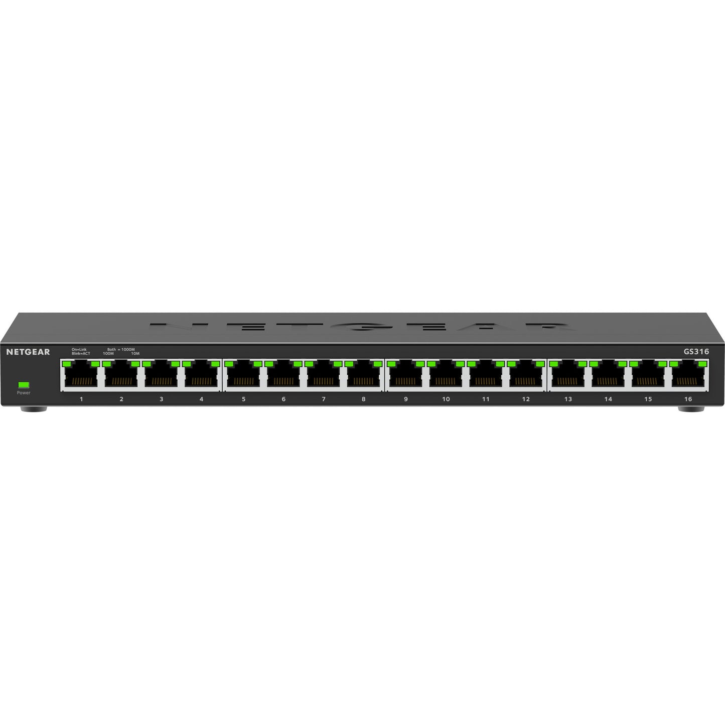 Netgear gs316v3 switch (zwart)