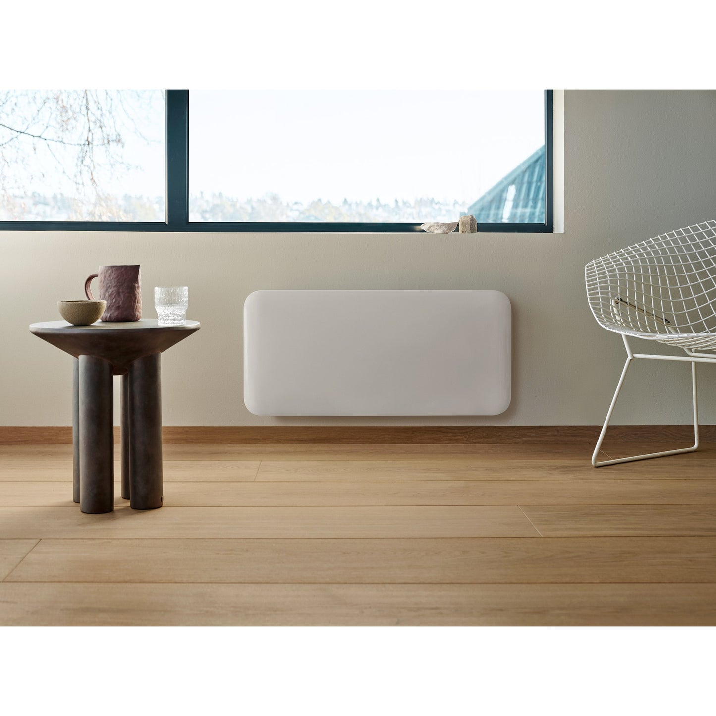 Mill steel wifi paneelverwarming pa1500wifi4a, 1500 watt convector (wit, wifi 2,4 ghz (wifi 6), bluetooth 5.2, zigbee 3.0 + app)
