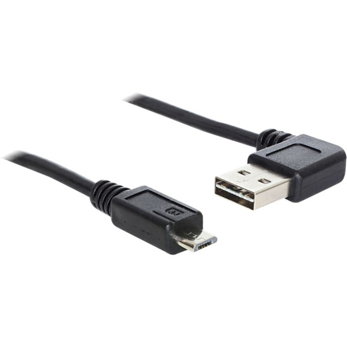 DeLOCK usb2.0 a 90° > usb micro-b kabel (zwart, 5 meter)