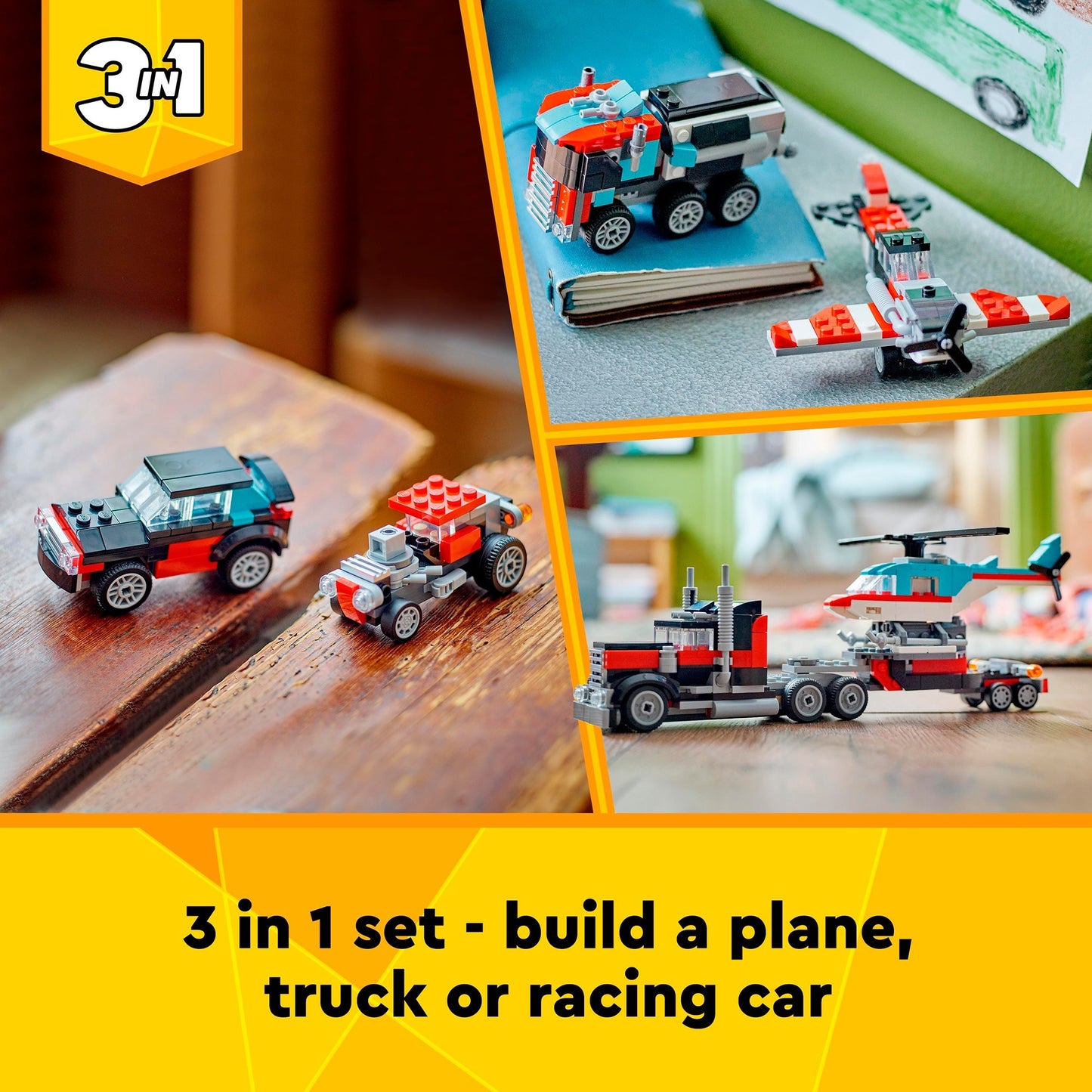 LEGO creator 31146 truck met helikopter