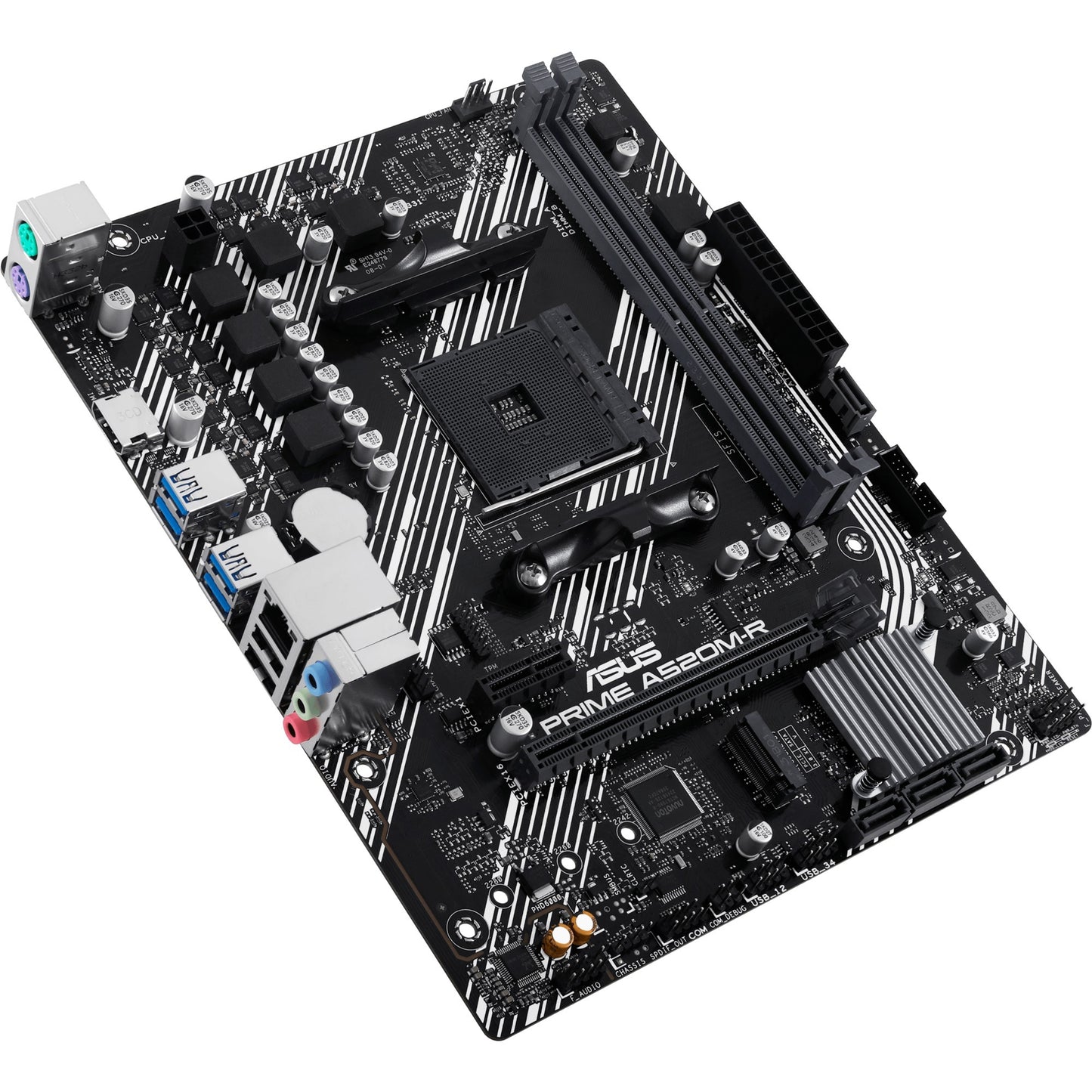 ASUS prime a520m-r socket am4 moederbord (raid, gb-lan, sound, µatx)