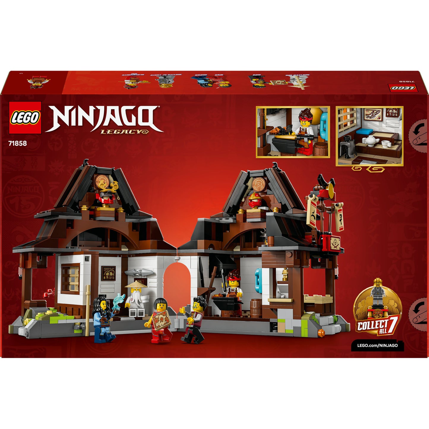 LEGO ninjago 71858 15-jarig jubileum: smederij de vier wapens