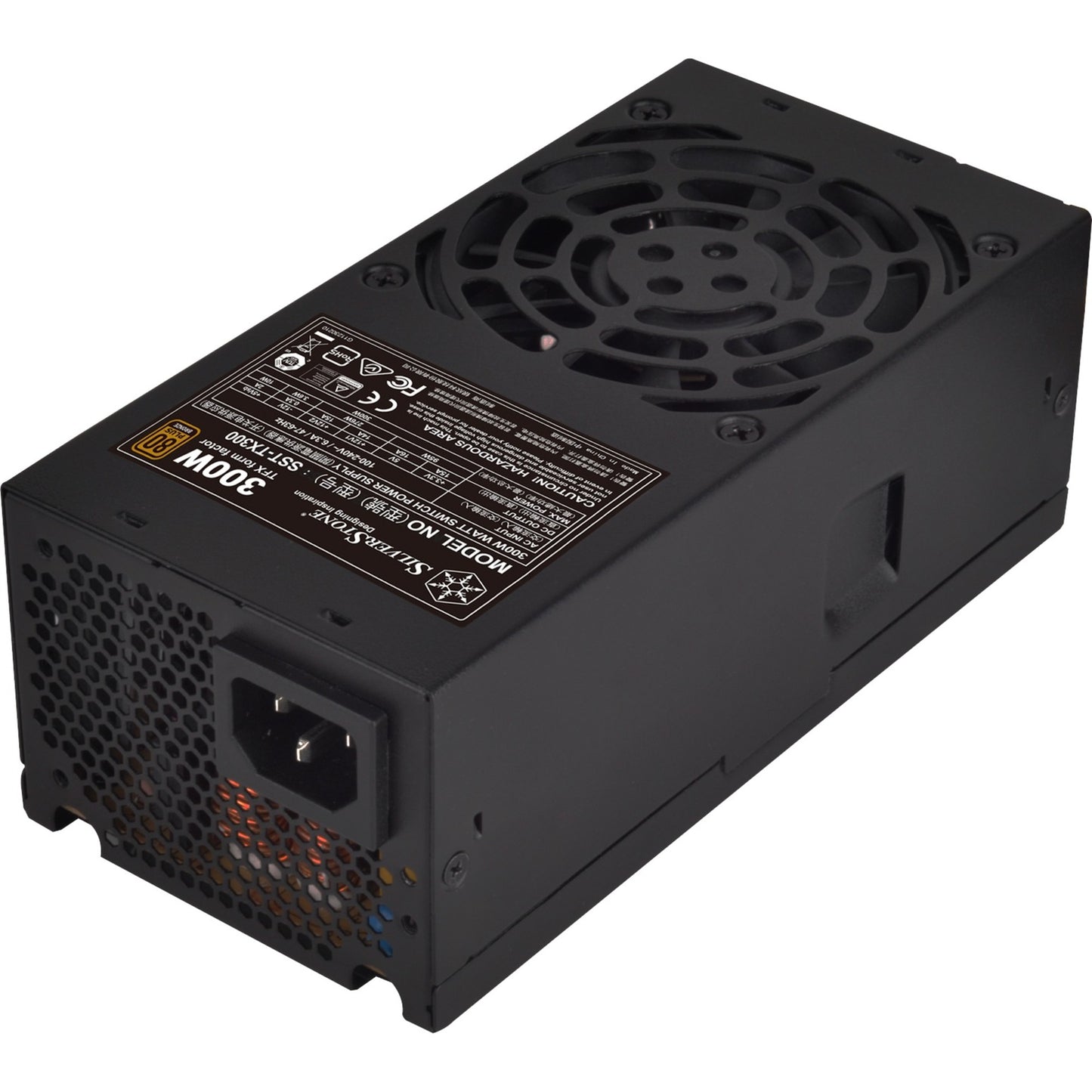 SilverStone tfx tx300 300 watt voeding (zwart)