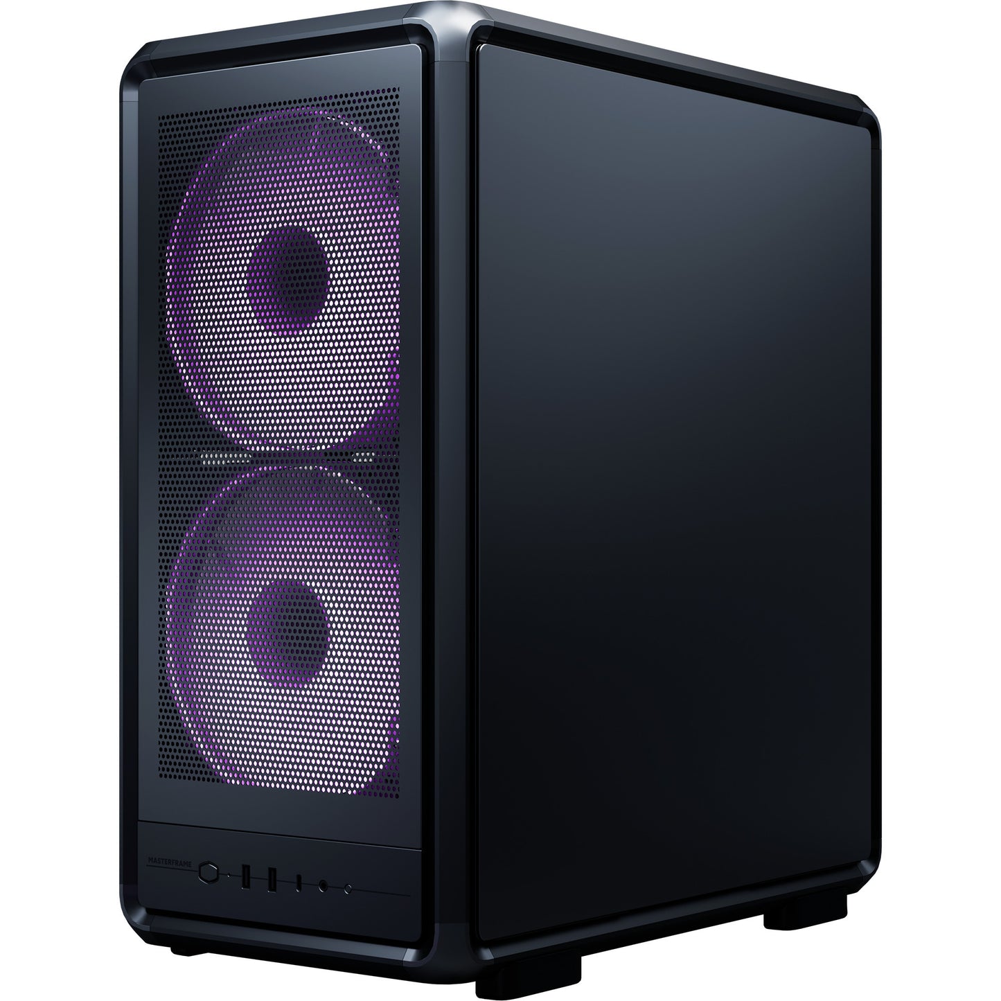 Cooler Master masterframe 500 mesh argb midi tower behuizing (zwart | 2x usb-a | 1x usb-c | rgb | tempered glass)