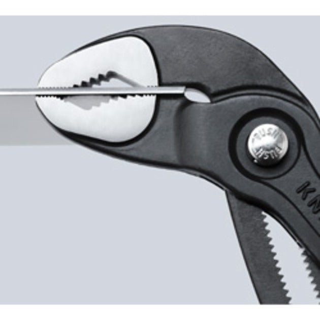 KNIPEX cobra 250 mm 87 01 250 zweedse- waterpomp-tang (rood, getande grijpvlakken, doorgestoken scharnier )