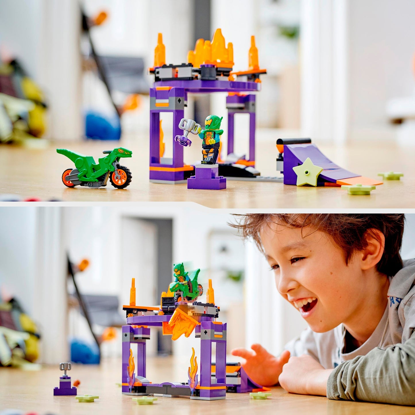 LEGO city - uitdaging: dunken met stuntbaan constructiespeelgoed (60359)