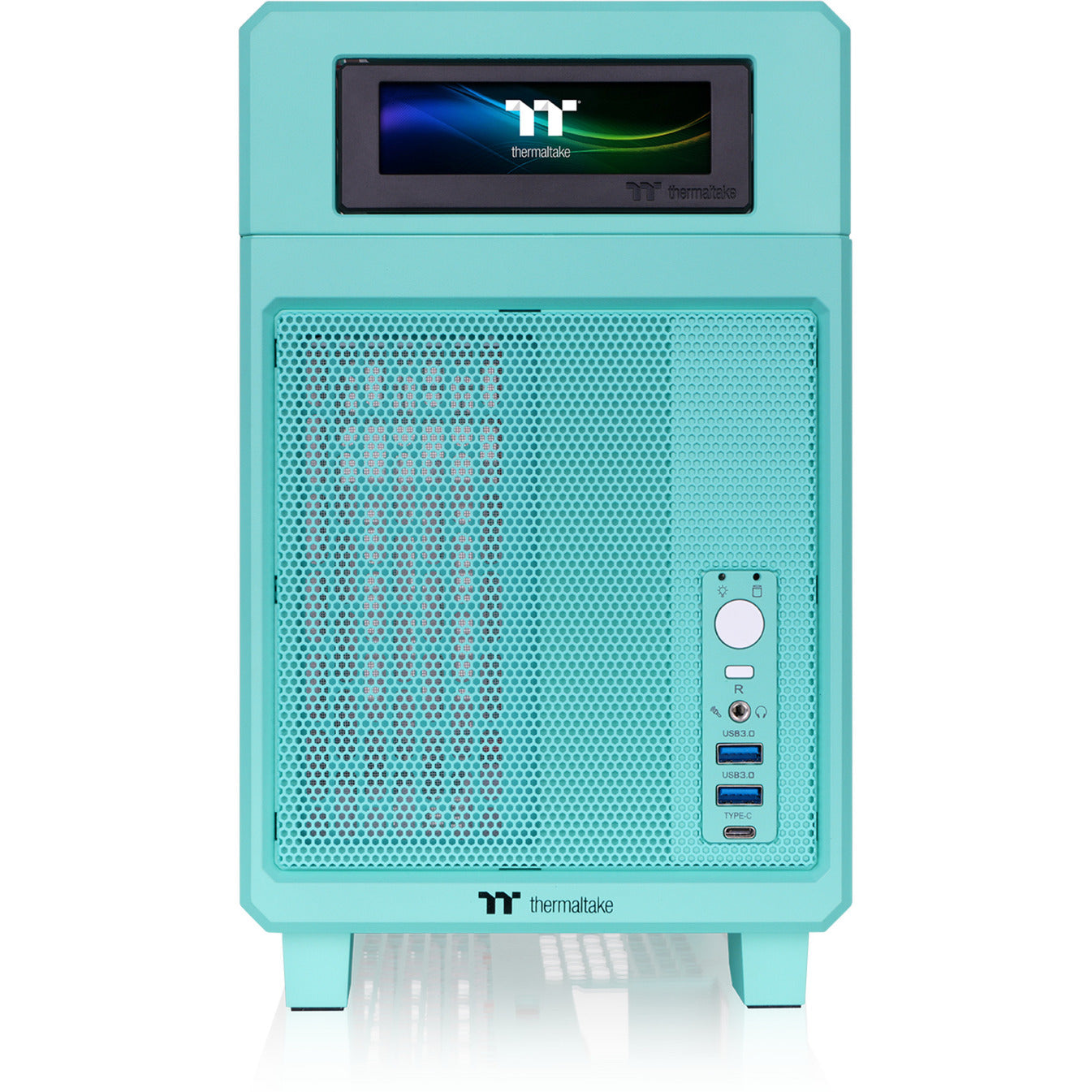 Thermaltake tr100 mint strawberry mini tower behuizing (mint bes | 2x usb-a | 1x usb-c)