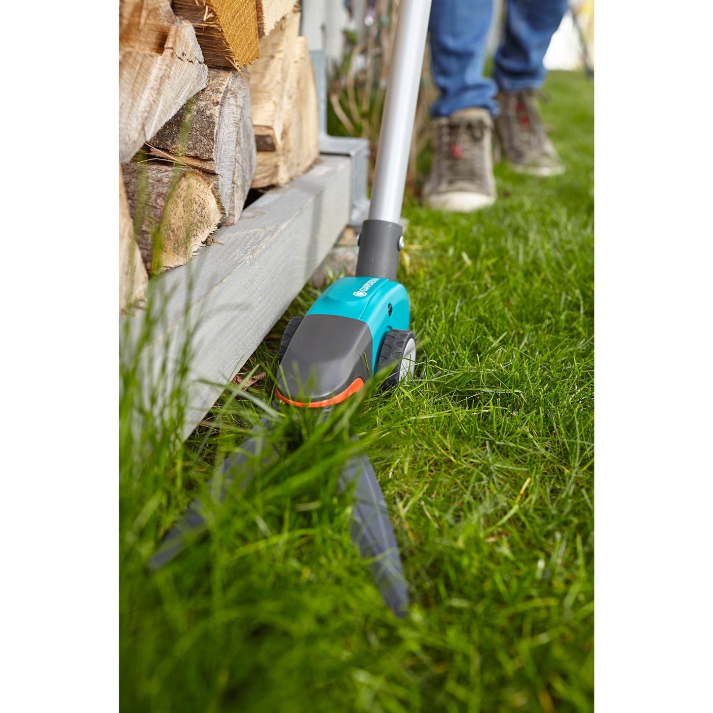 GARDENA comfort grasschaar op steel (turquoise zwart, 12100-20)