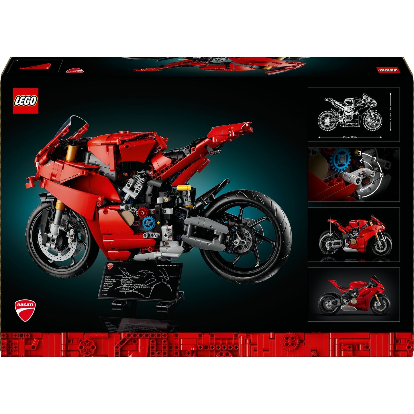 LEGO technic 42202 ducati panigale v4 s motor