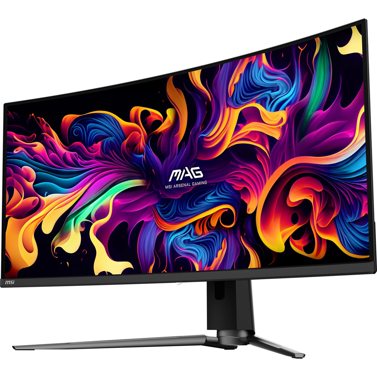 MSI mag 341cqp qd-oled 34 curved ultrawide gaming monitor (zwart, 2x hdmi, displayport, 2x usb-a, usb-b, usb-c, 175 hz)