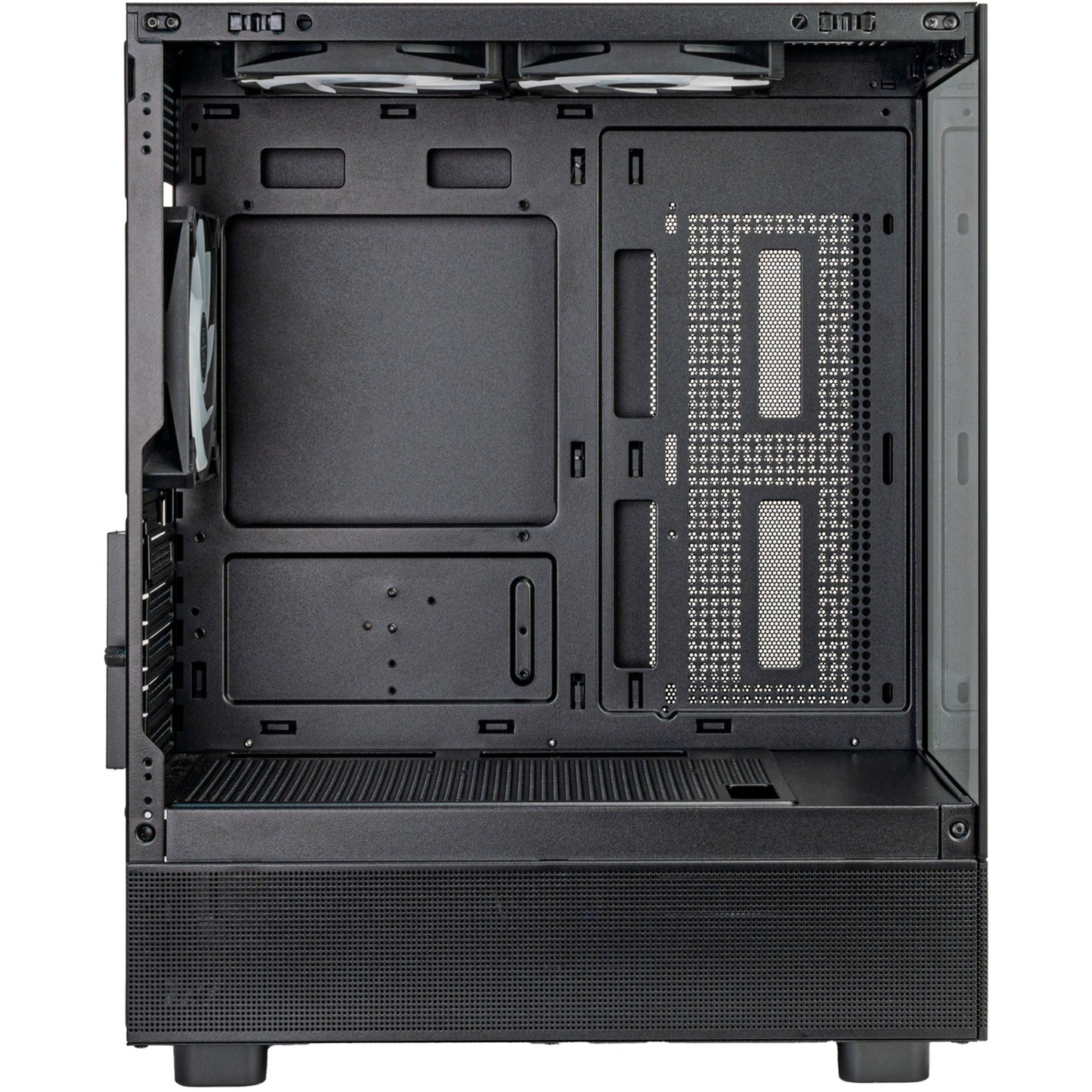SilverStone lucid 04 mini tower behuizing (zwart | 2x usb-a | 1x usb-c | rgb | tempered glass)