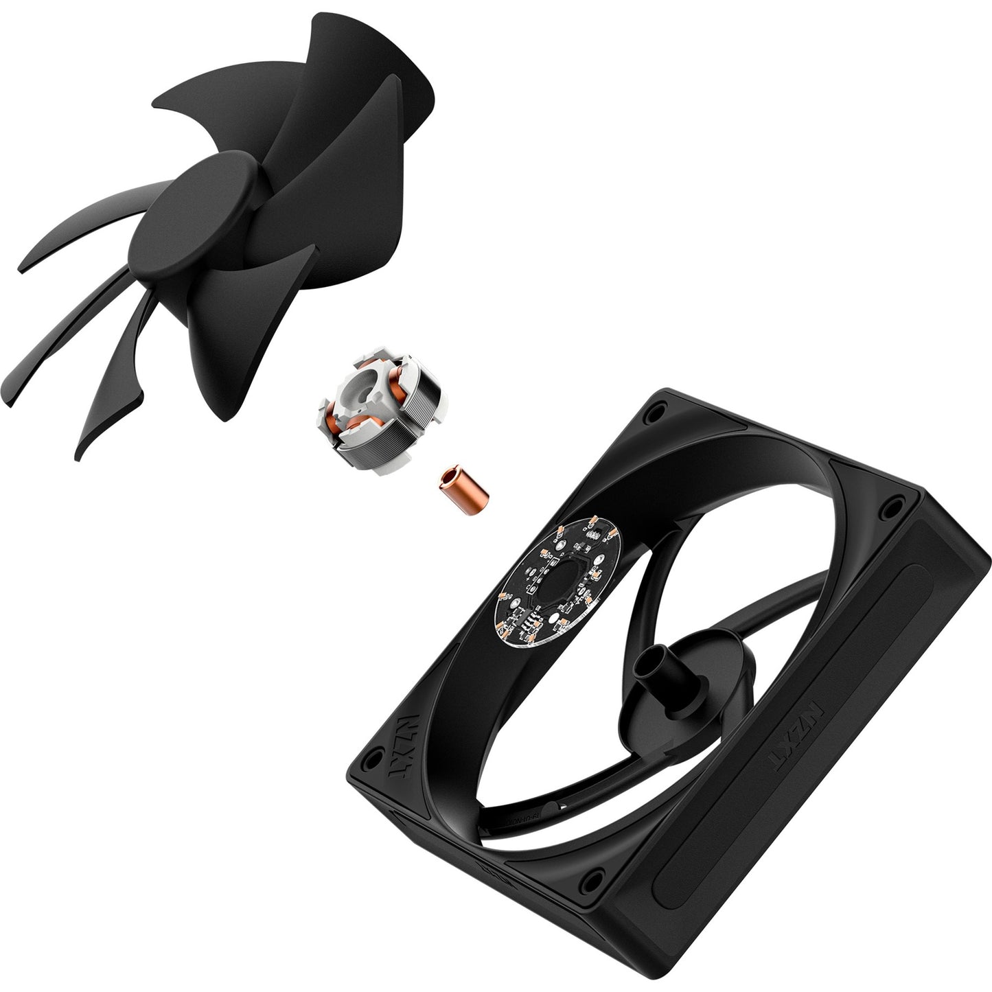 NZXT f120p case fan (zwart, 120 x 120 x 25 mm, pwm)