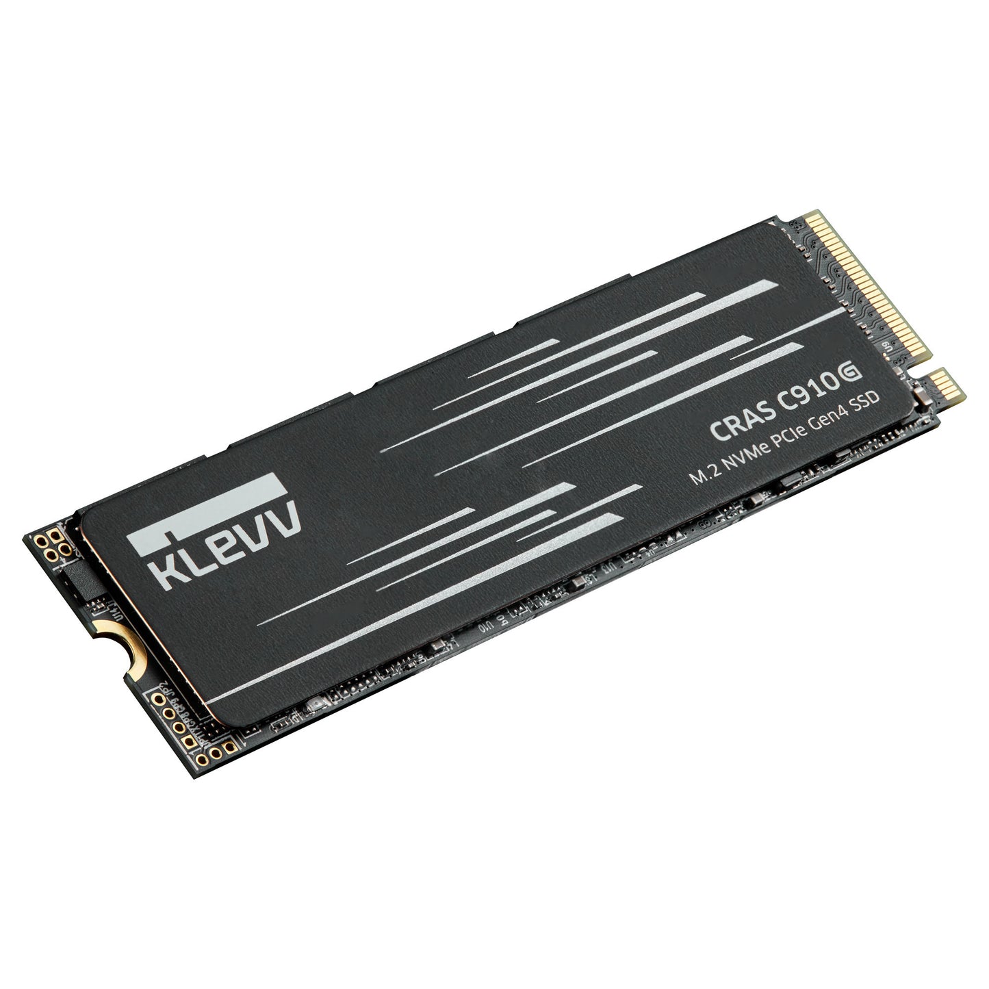 KLEVV cras c910g 4 tb ssd (zwart, k04tbm2sp0-10g, pcie gen 4.0 x4, nvme 2.0)