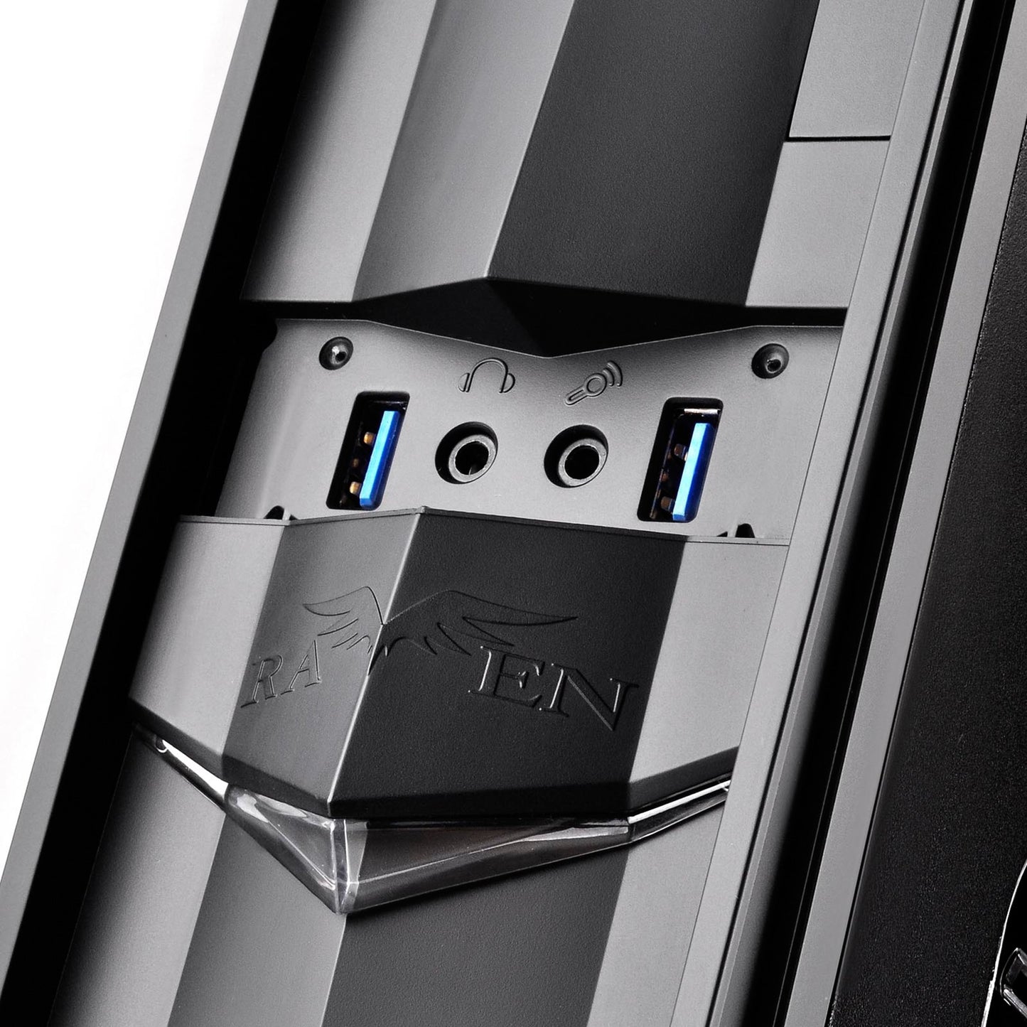 SilverStone sst-rvz02b-w window-kit desktop behuizing (zwart | 2x usb-a | window)