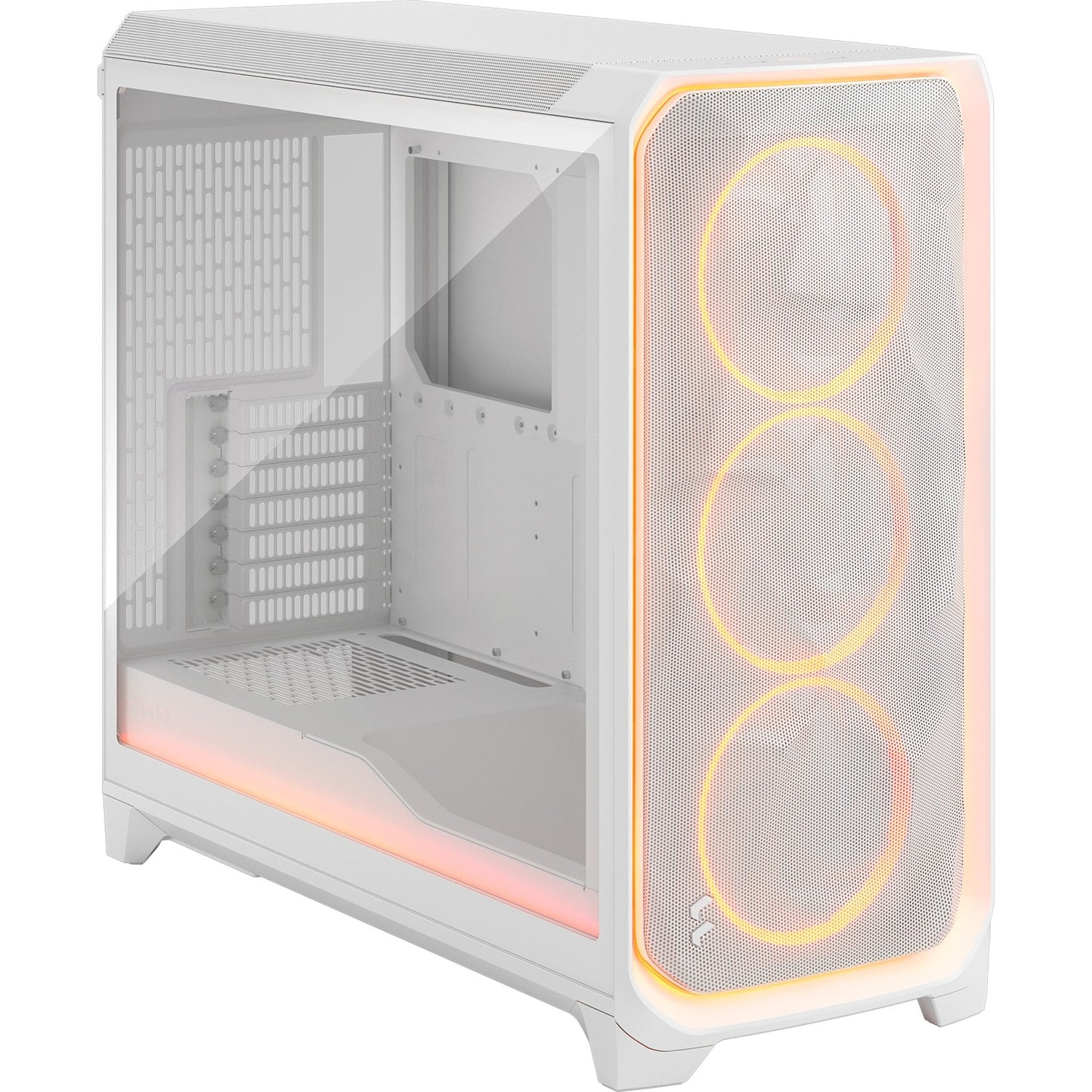 Fractal Design meshify 3 xl ambience pro rgb big tower behuizing (wit | 2x usb-a | 1x usb-c | rgb | tempered glass)