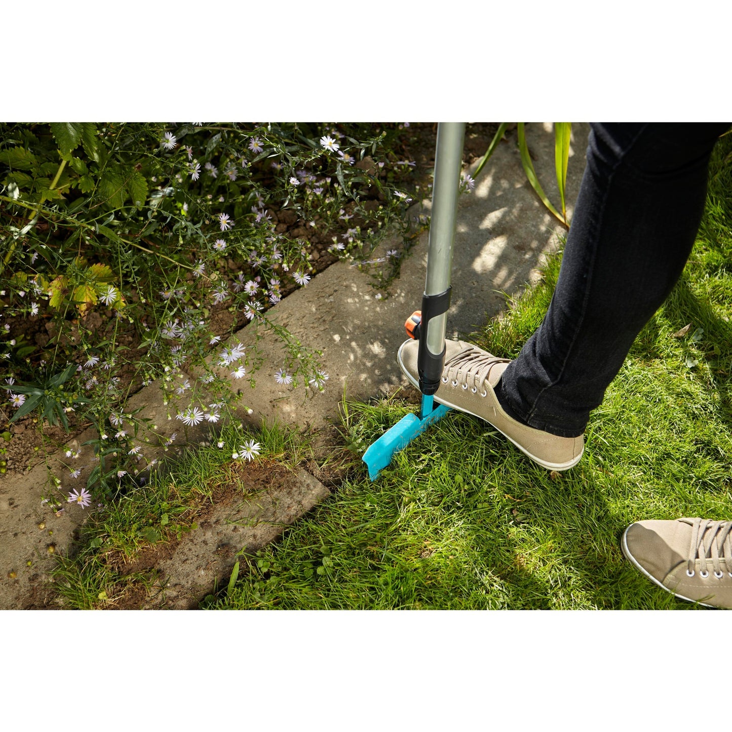 GARDENA combisystem graskantafsteker graskantsteker (turquoise, 3149-20)