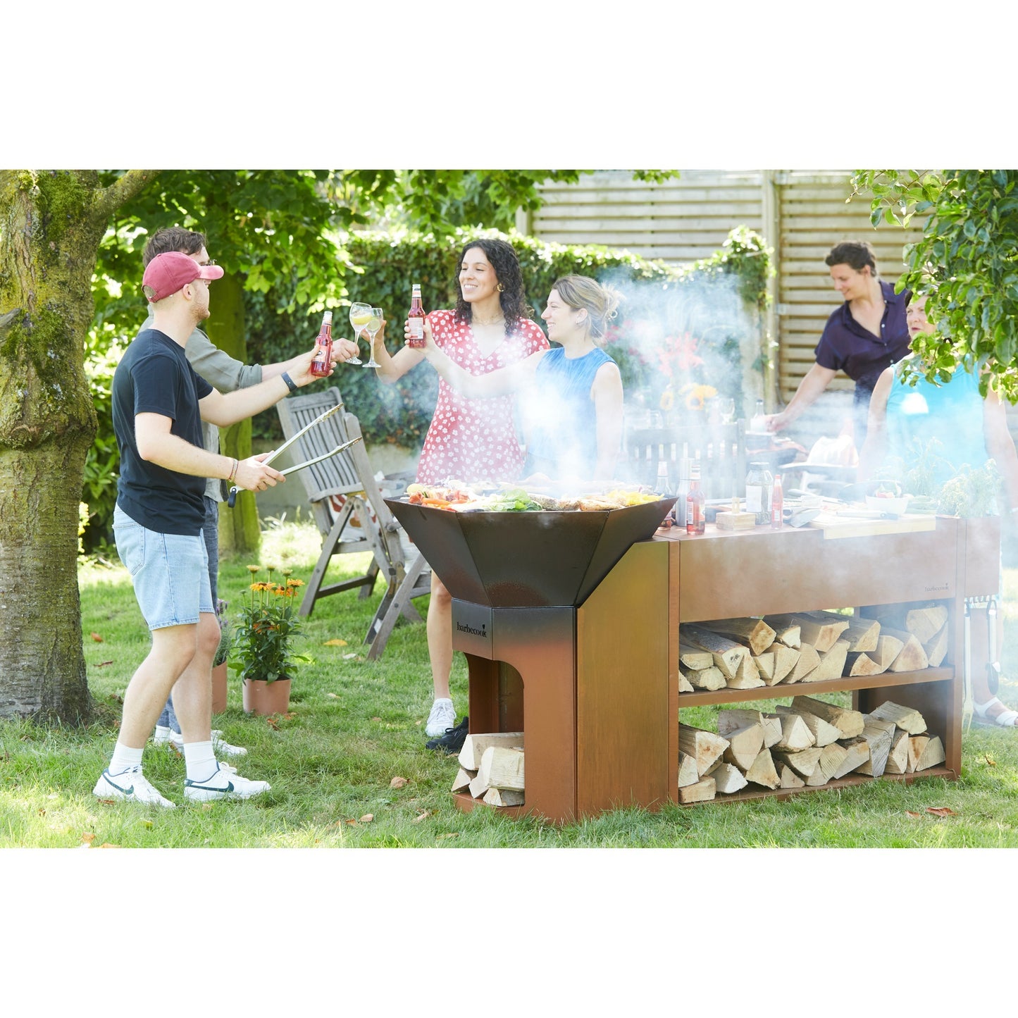 Barbecook nestor buddy uit cortenstaal tafel