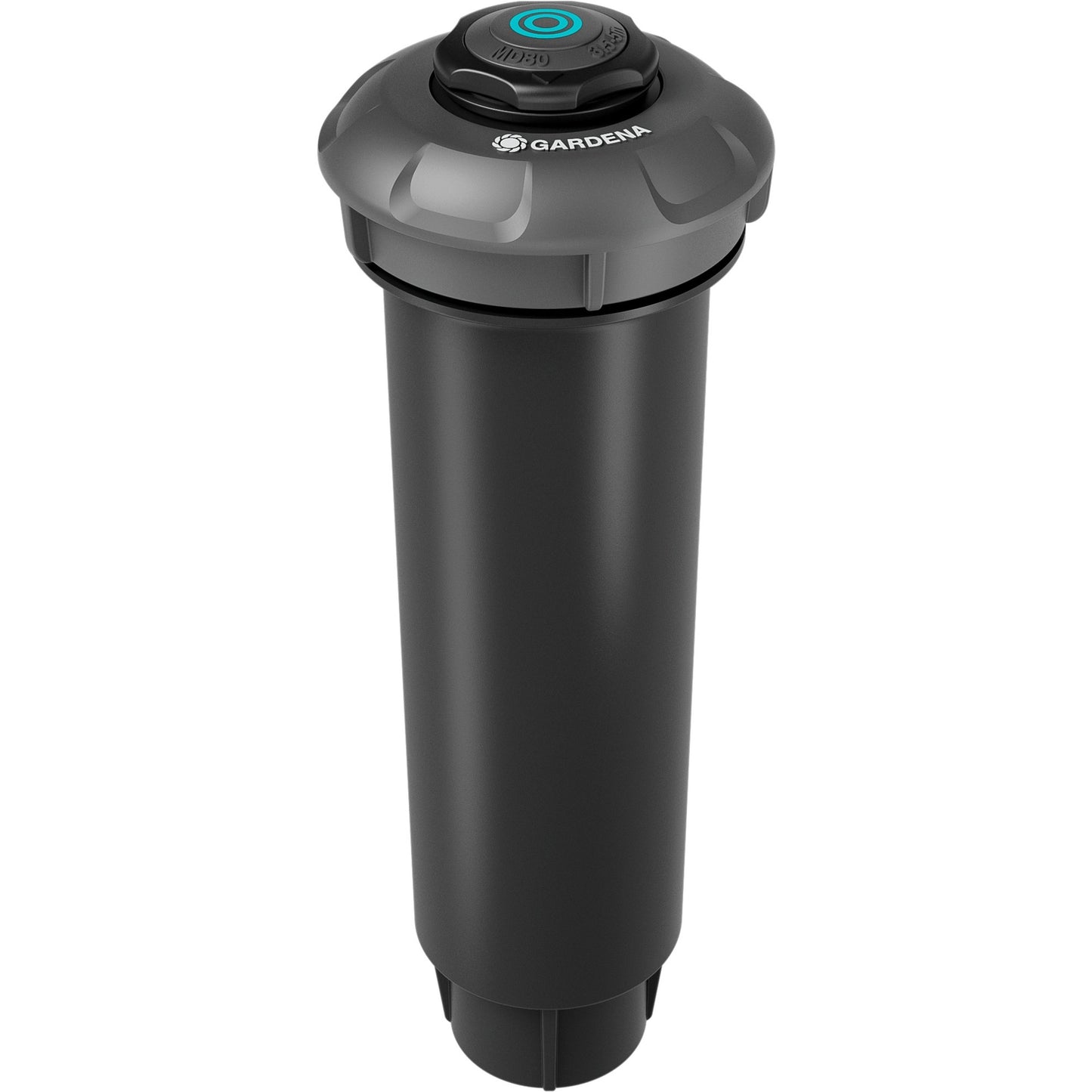 GARDENA pop-up sprinkler md80 sproeier (zwart grijs, sproeiafstand tussen 3,5 m en 5 m)