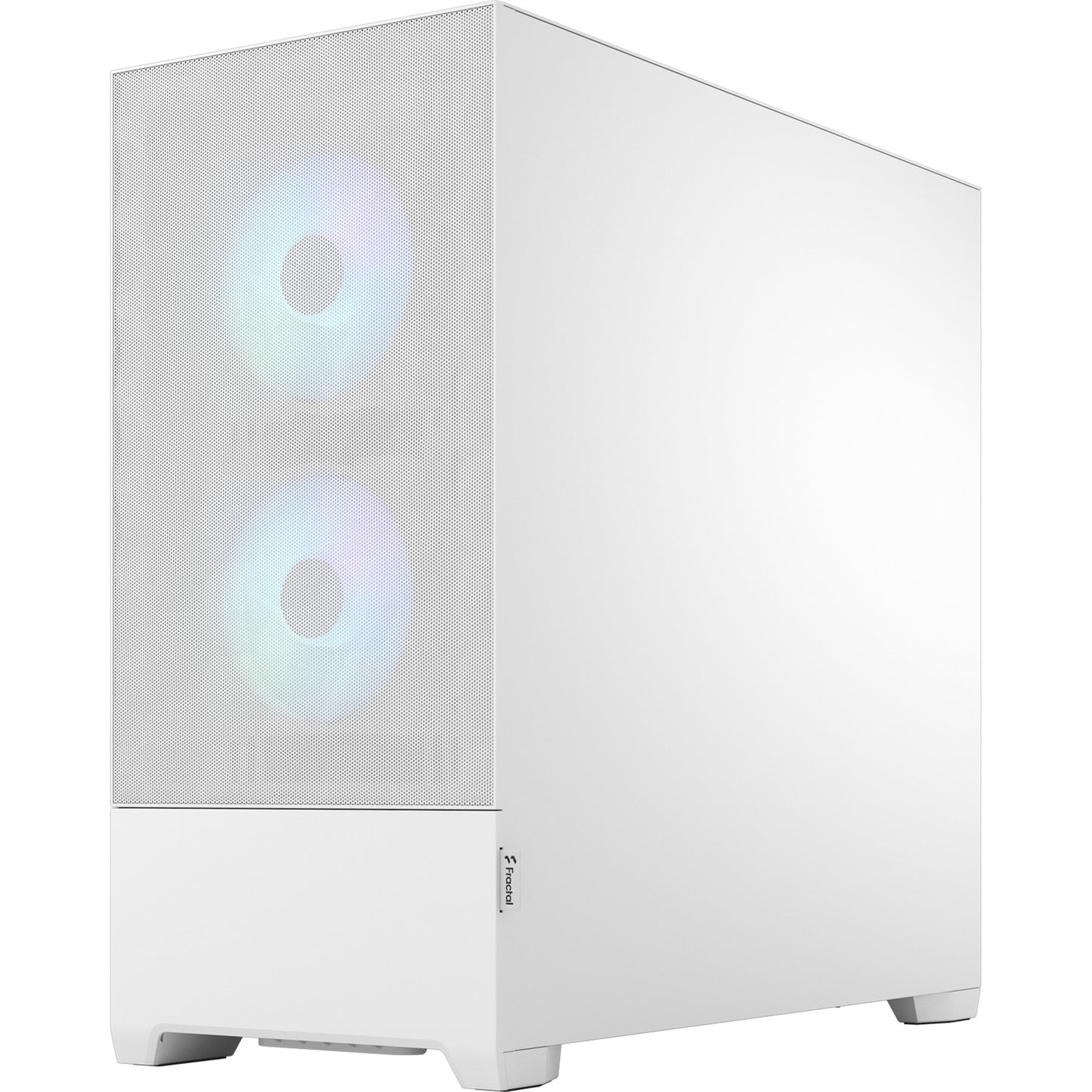Fractal Design pop air rgb midi tower behuizing (wit | 2x usb-a | rgb | tempered glass)