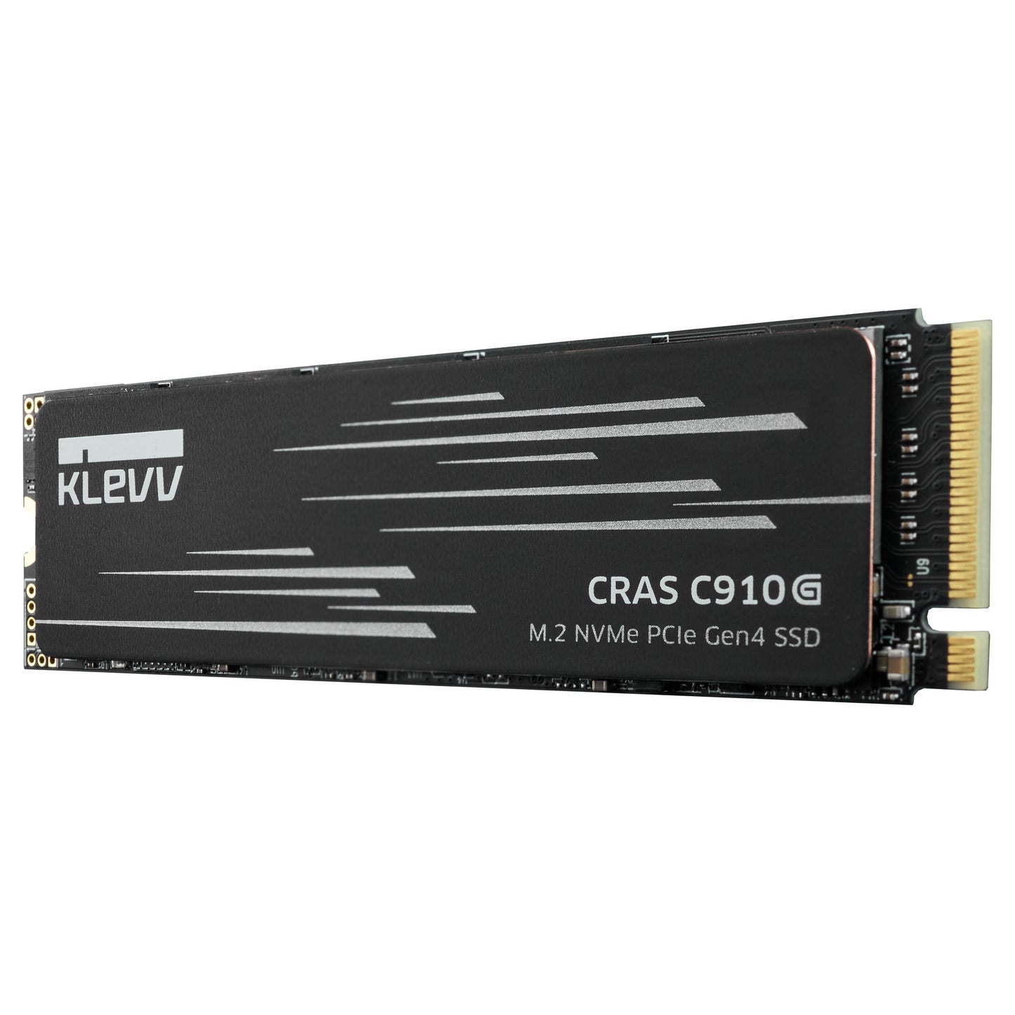KLEVV cras c910g 4 tb ssd (zwart, k04tbm2sp0-10g, pcie gen 4.0 x4, nvme 2.0)