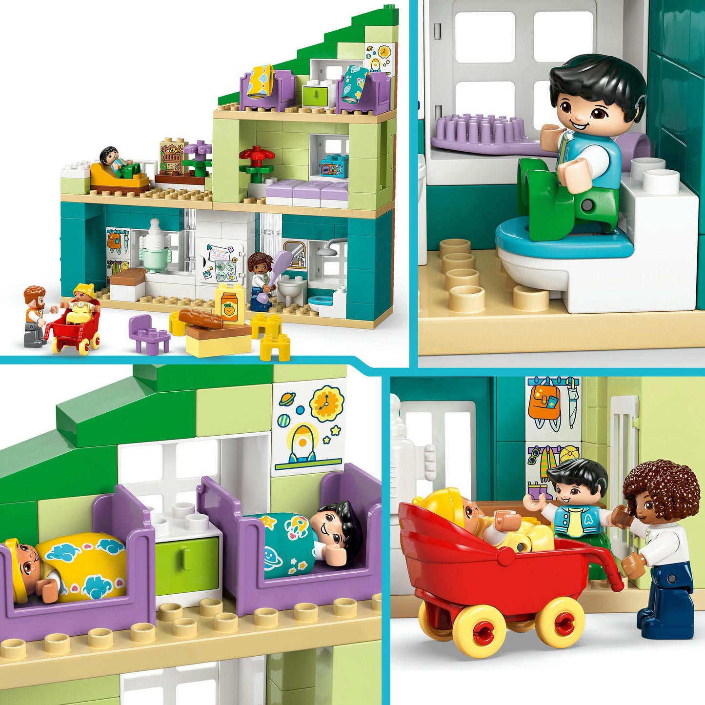 LEGO duplo 10470 3-in-1 modern woonhuis met figuren