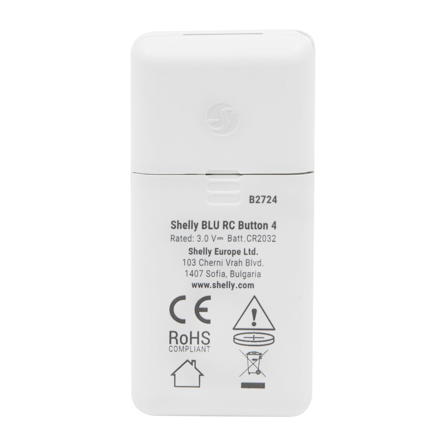 Shelly blu rc button 4 zb afstandsbediening (wit, bluetooth 5 (le), zigbee)