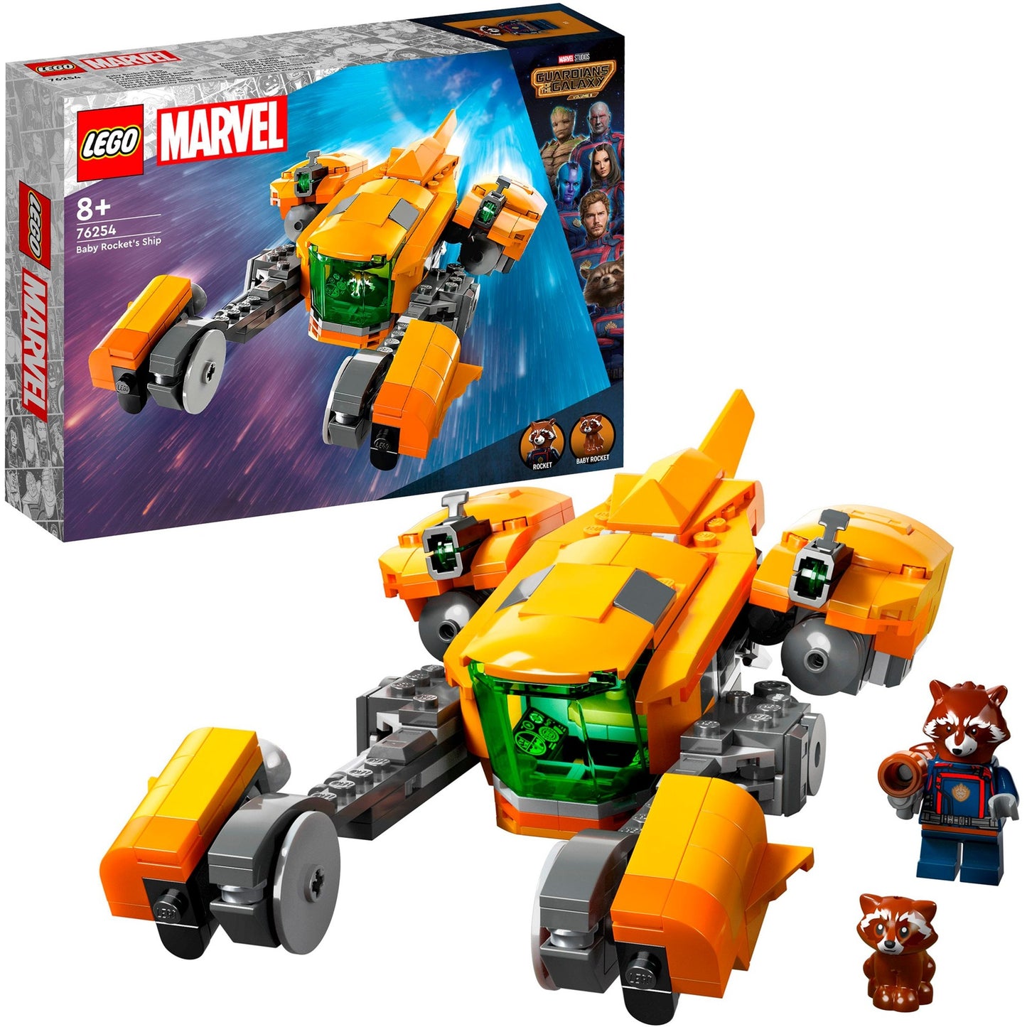 LEGO super heroes 76254 het schip van baby rocket