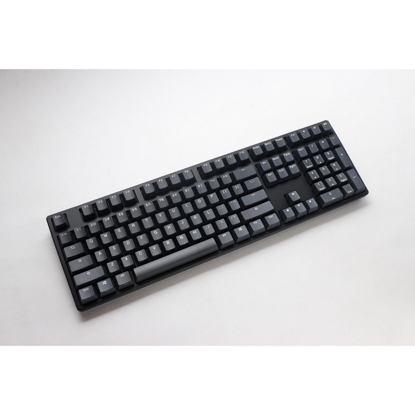 Ducky origin phantom black mechanisch toetsenbord (zwart, us lay-out (qwerty), cherry mx red, 100%, hot swap, pbt double-shot keycaps)