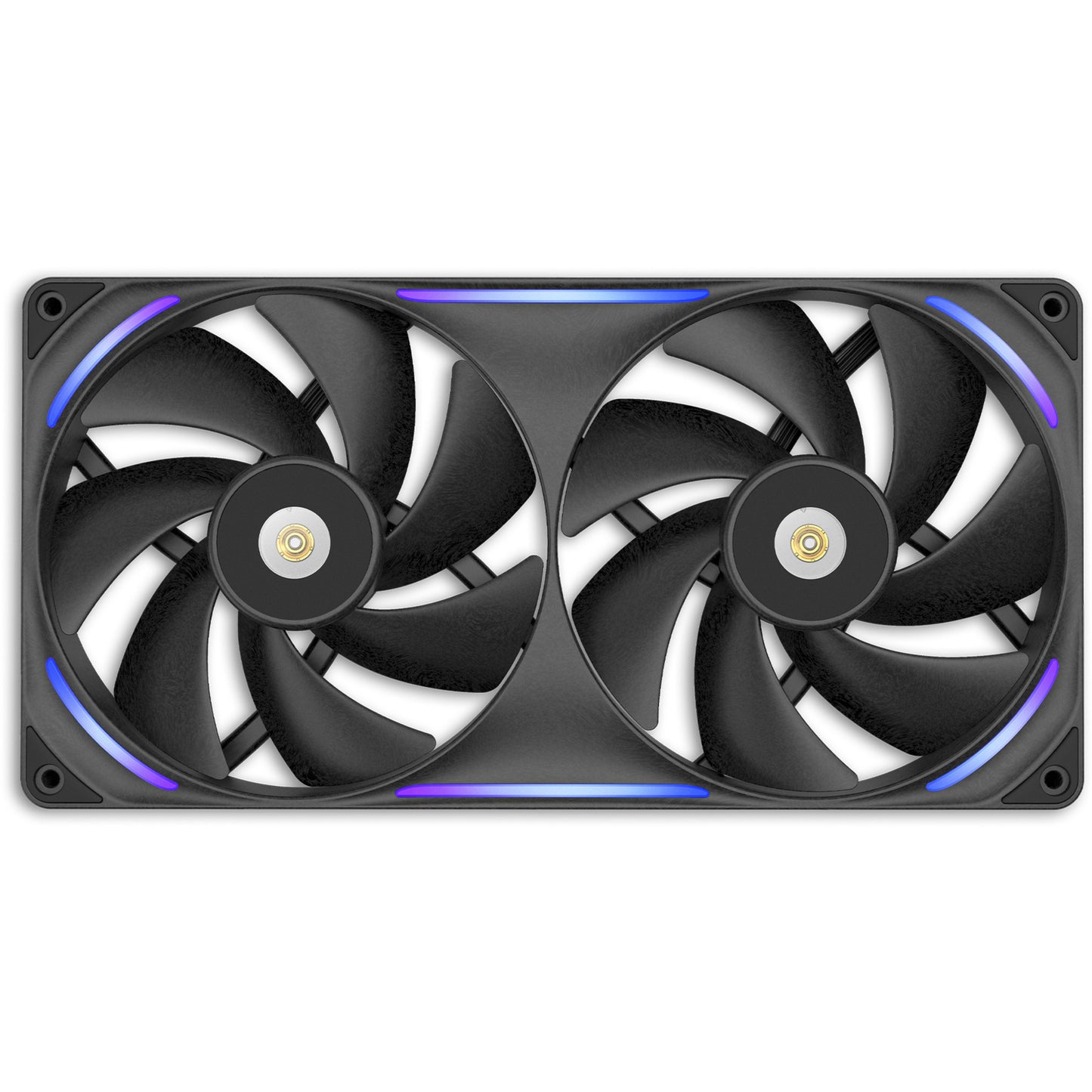 NZXT performance fan f280x rgb case fans (zwart, 2 stuks, 280 x 140 x 30 mm, pwm)