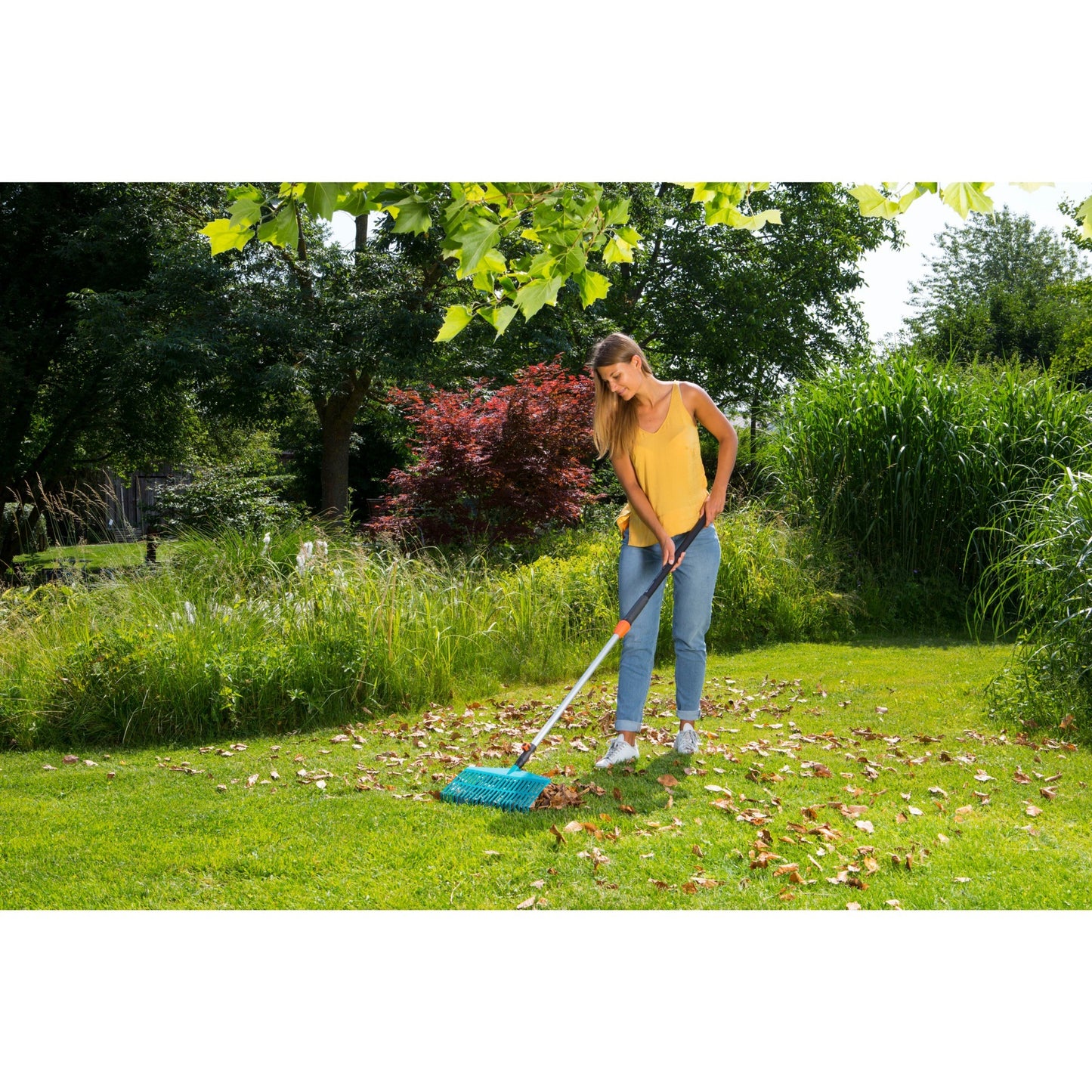 GARDENA combisystem telescoopsteel 90 - 145 cm (antraciet oranje, 3719-20)