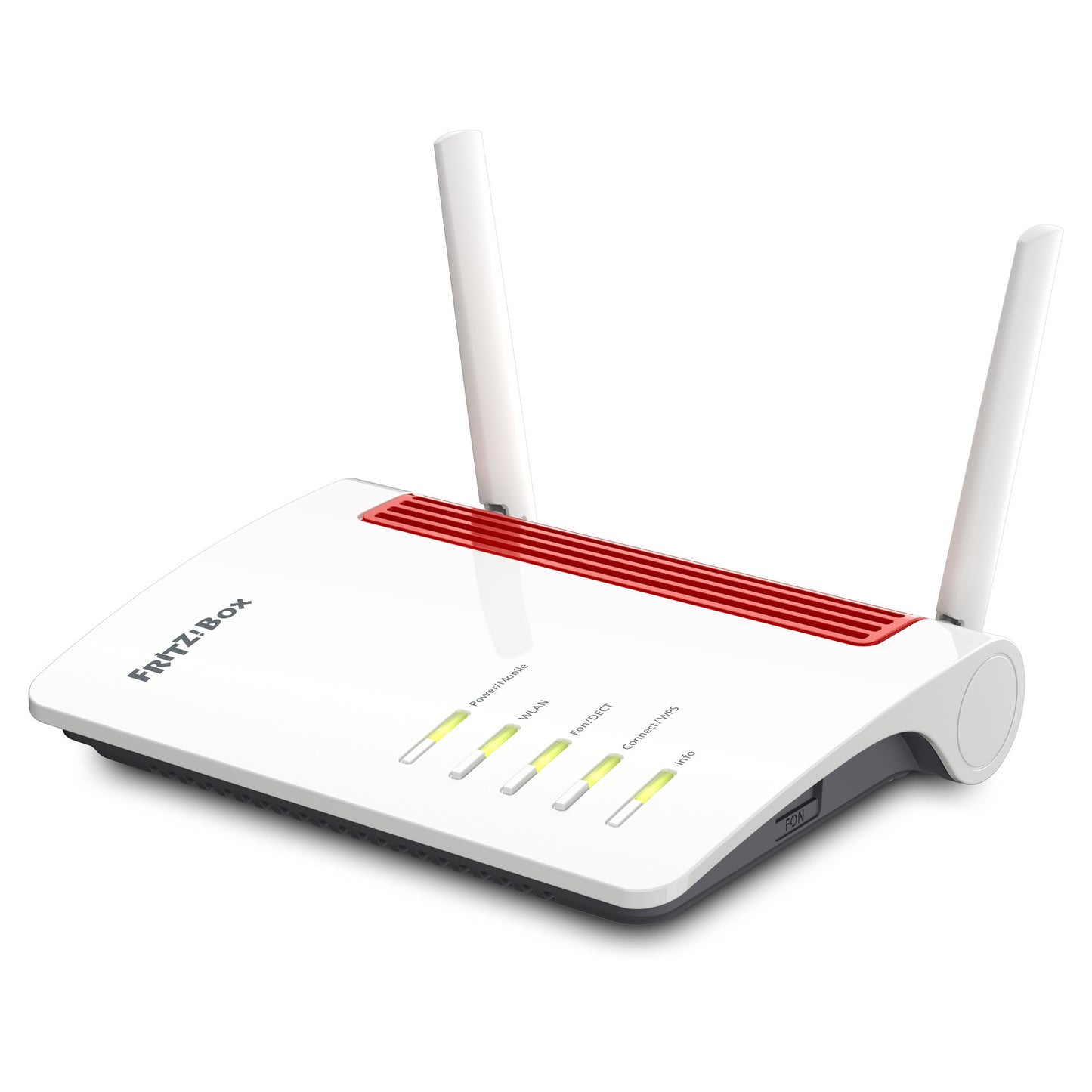 FRITZ! box 6850 4g edition international router (wit rood, mesh wi-fi, 4g 3g)