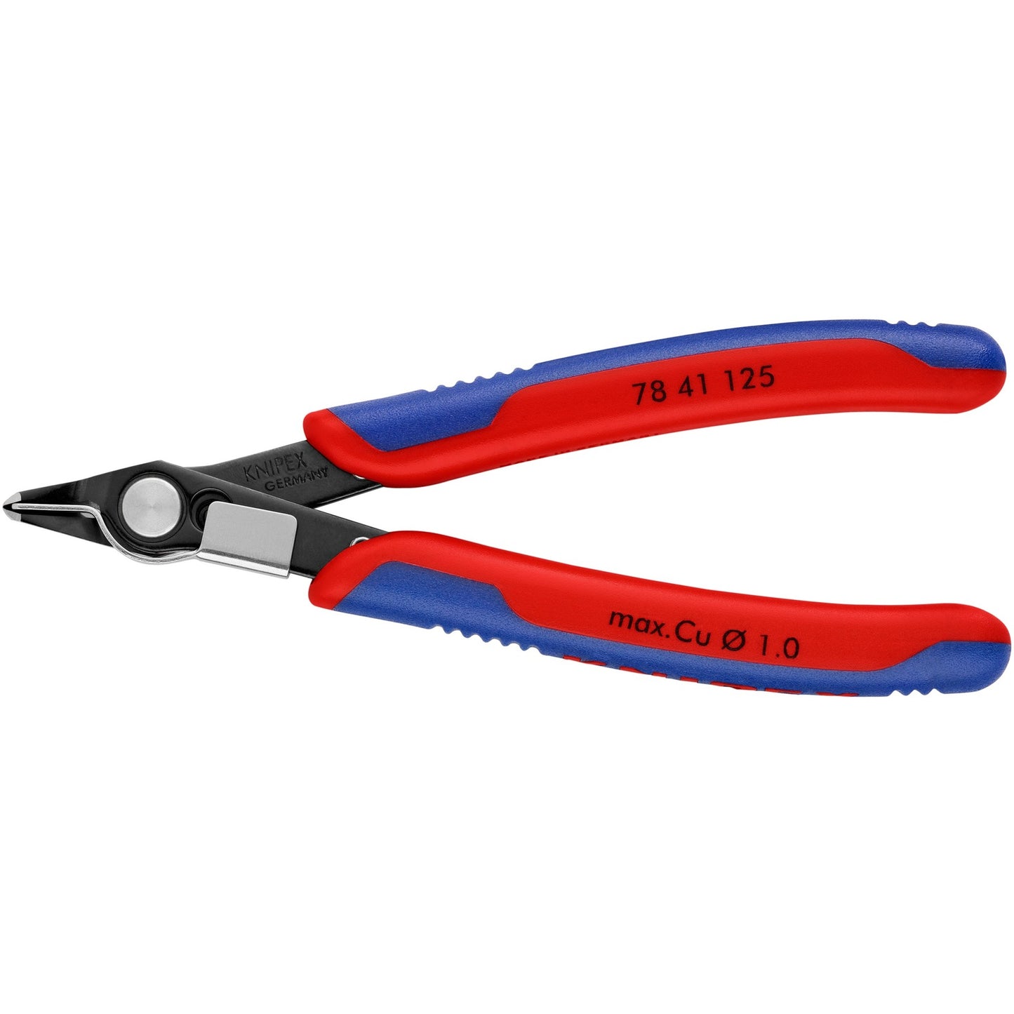 KNIPEX electronic super knips 78 41 125 elektronica-tang (rood blauw)