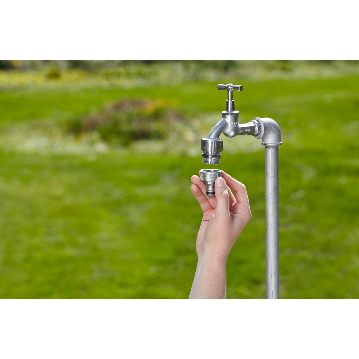 GARDENA premium kraanstuk 21 mm (g 1 2 ) (zilver, 18240-50)
