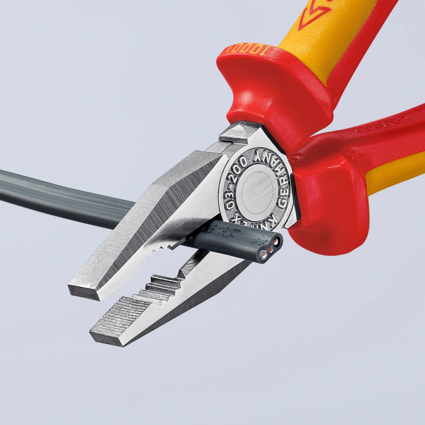 KNIPEX kombi-tang 03 06 200 vde combinatietang (rood geel, 200mm)