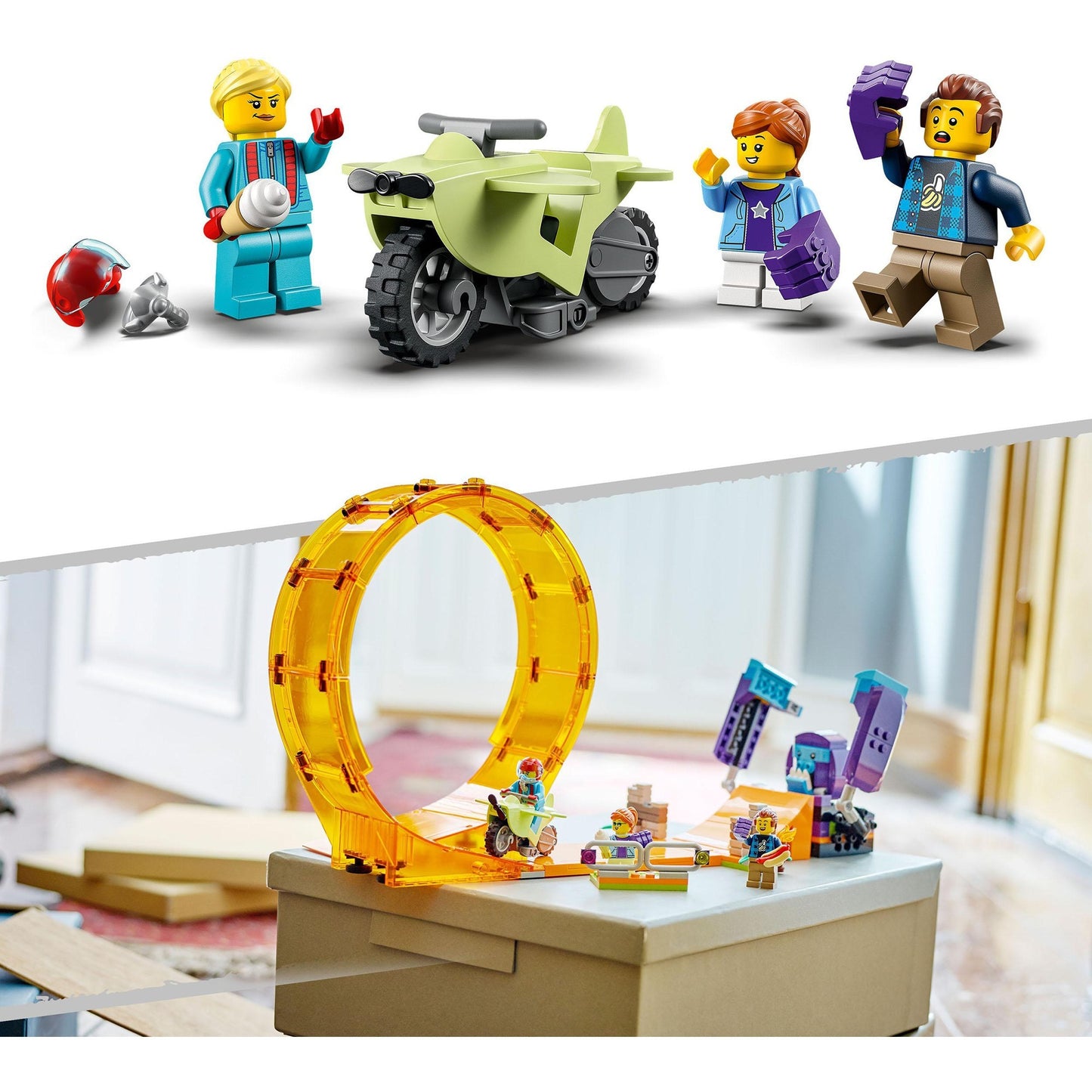 LEGO city - chimpansee stuntlooping constructiespeelgoed (60338)