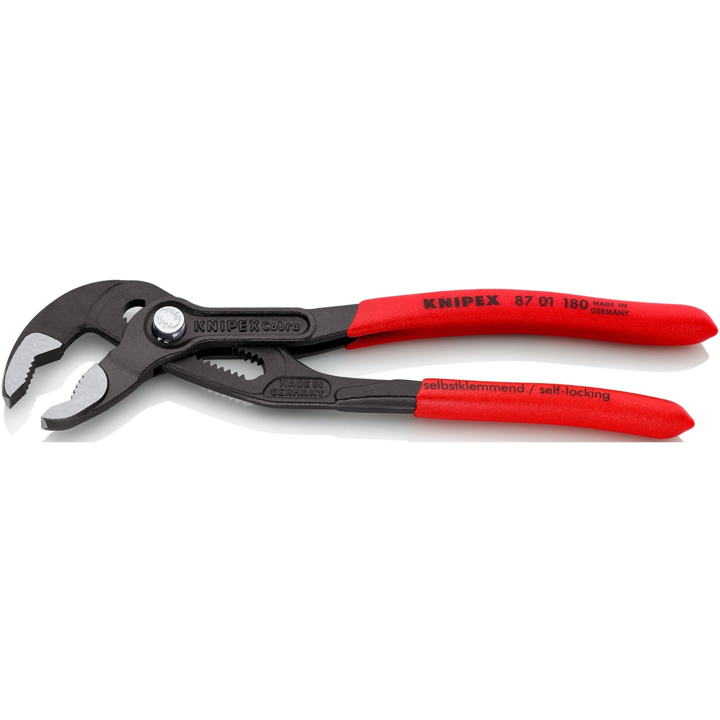 KNIPEX cobra waterpomptang 8701180 zweedse- waterpomp-tang (rood, 180 mm)