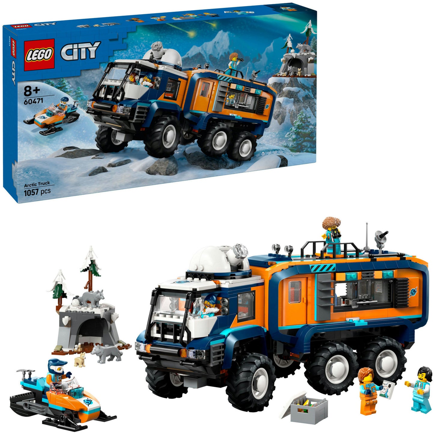 LEGO city 60471 laboratoriumtruck op de noordpool