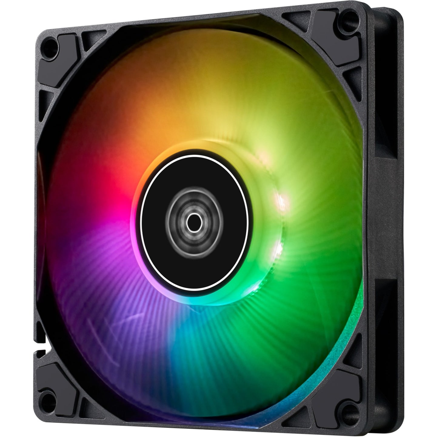 SilverStone air slimmer 90 argb case fan (zwart, 92 x 92 x 15 mm, pwm)