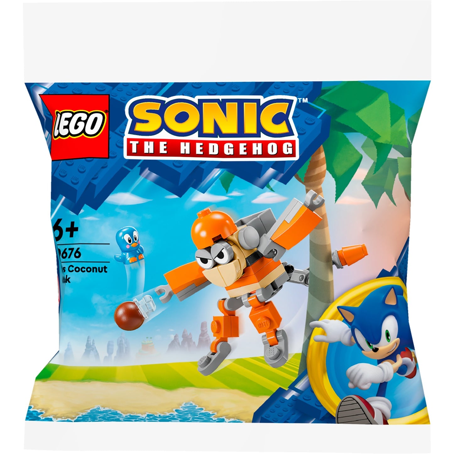 LEGO sonic the hedgehog - kiki's kokosnotenaanval constructiespeelgoed (30676)