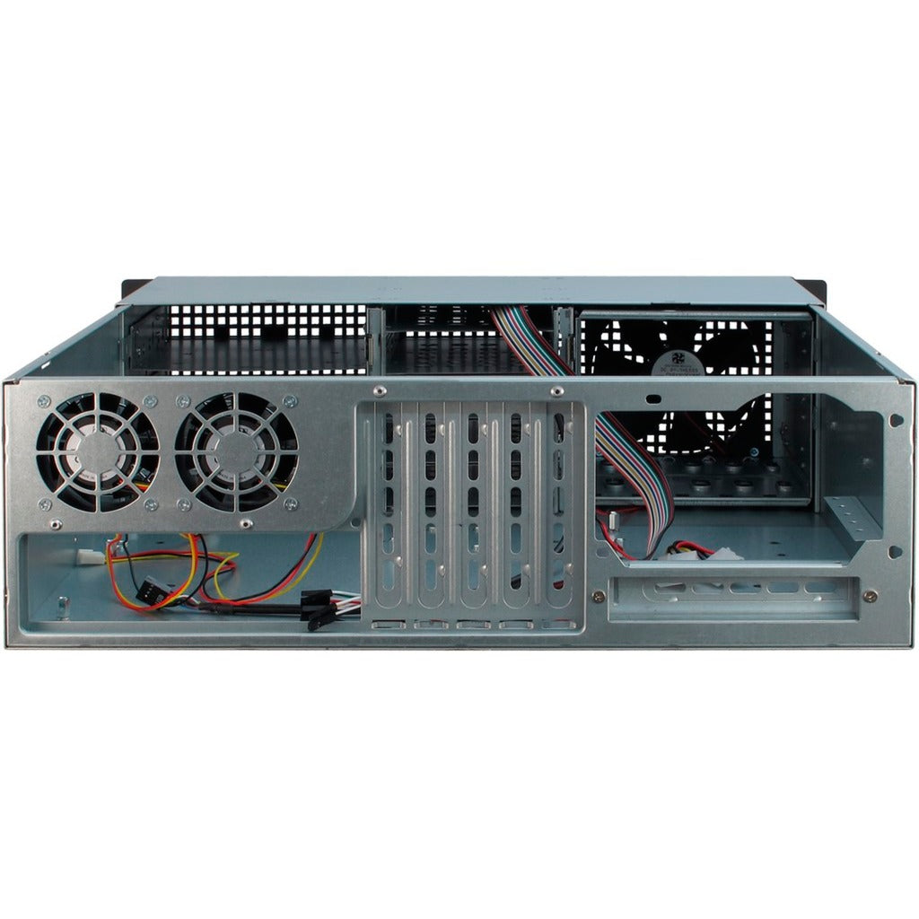 Inter-Tech 3u-30248 rack behuizing (zwart | 2x usb-a)