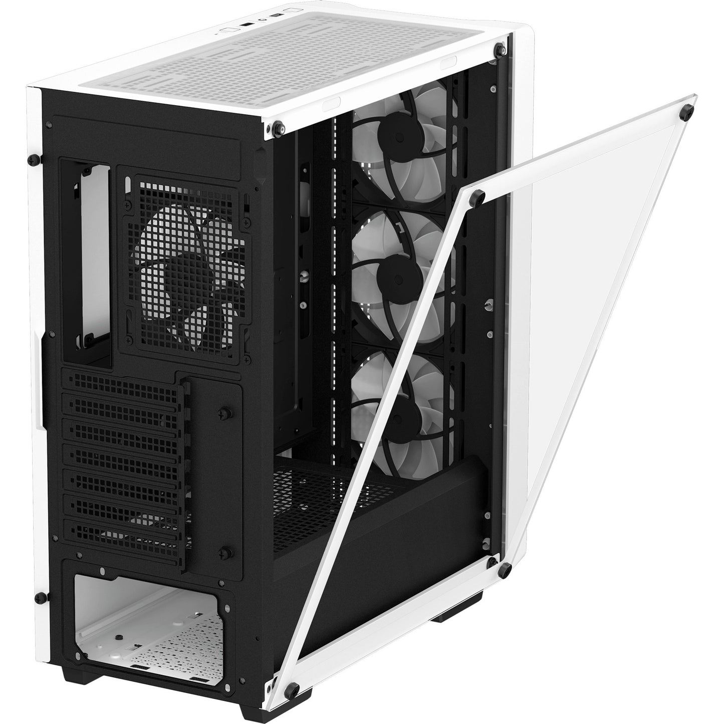 DeepCool cc560 v2 midi tower behuizing (wit | 2x usb-a | tempered glass)
