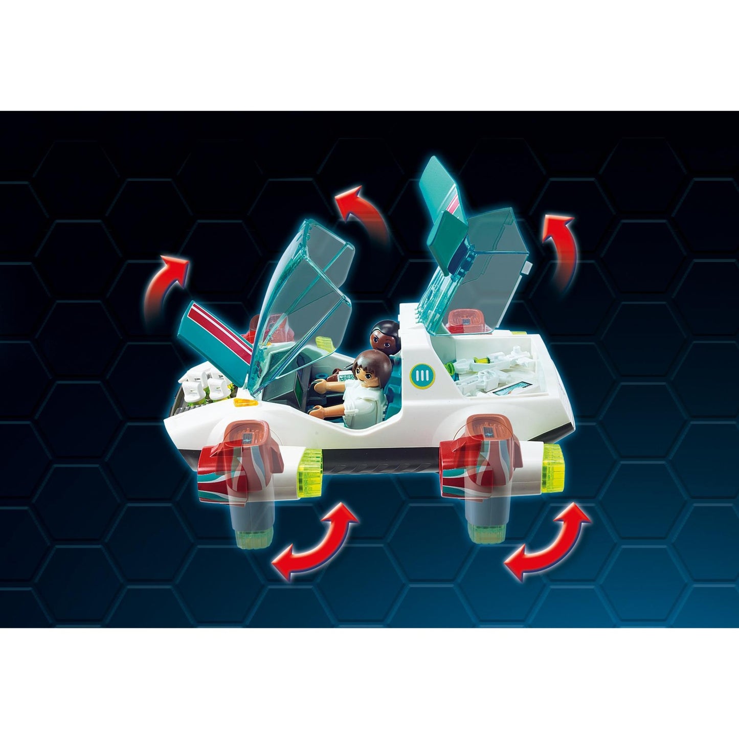 PLAYMOBIL super 4 - fulgurix met gene constructiespeelgoed (9002)